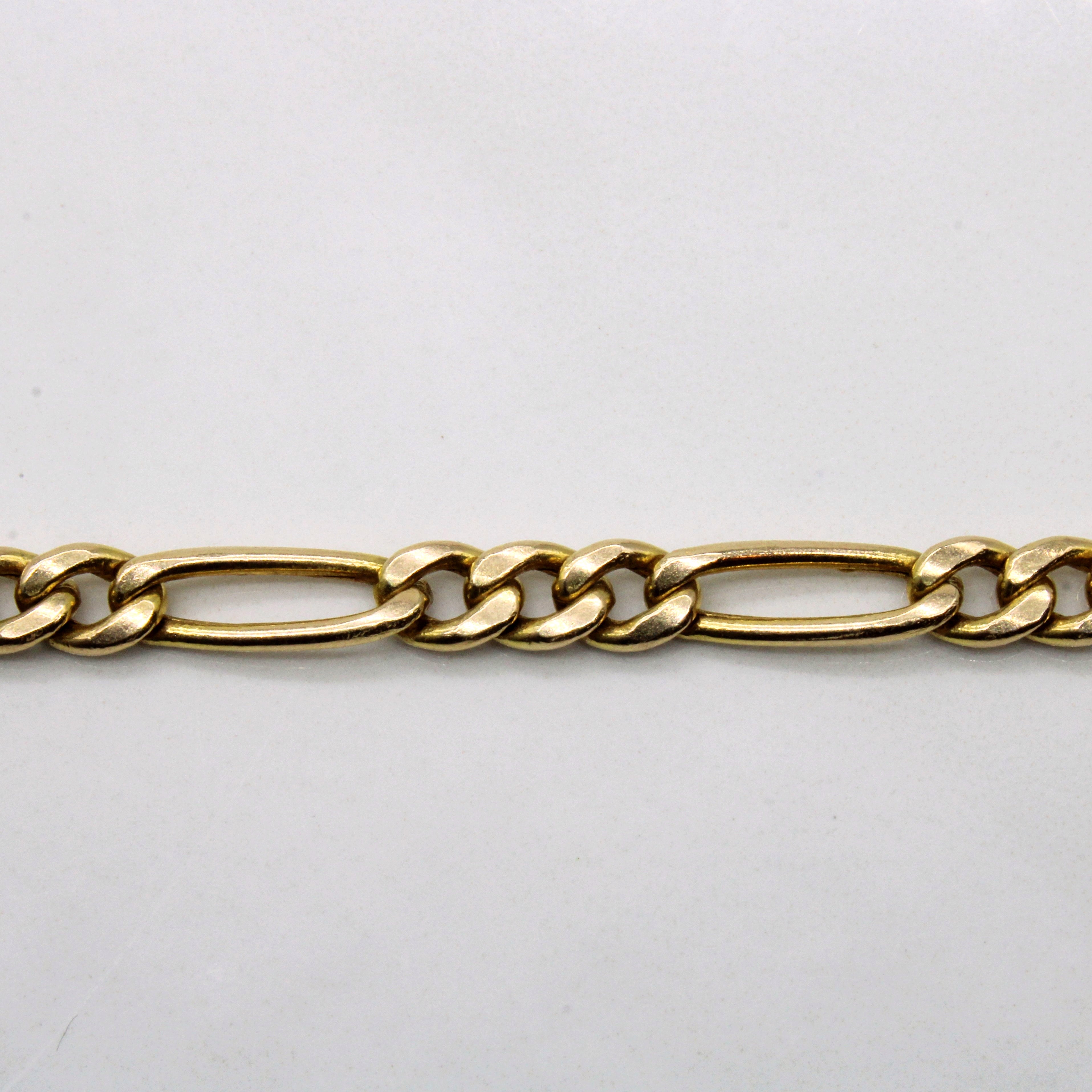 10k Yellow Gold Figaro Chain | 20" |