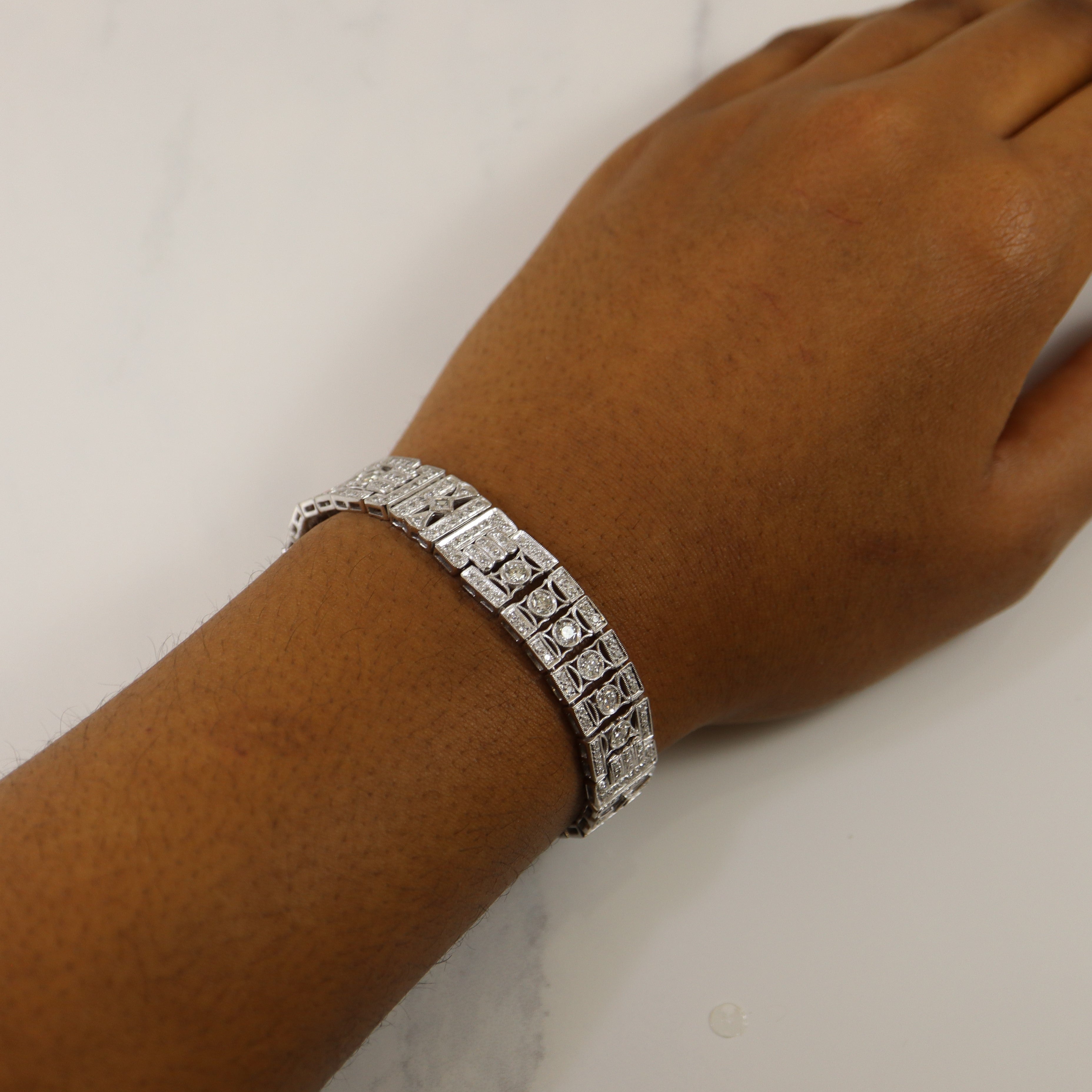 Pave Diamond Heavy Link Bracelet | 3.86ctw | 6.25" |