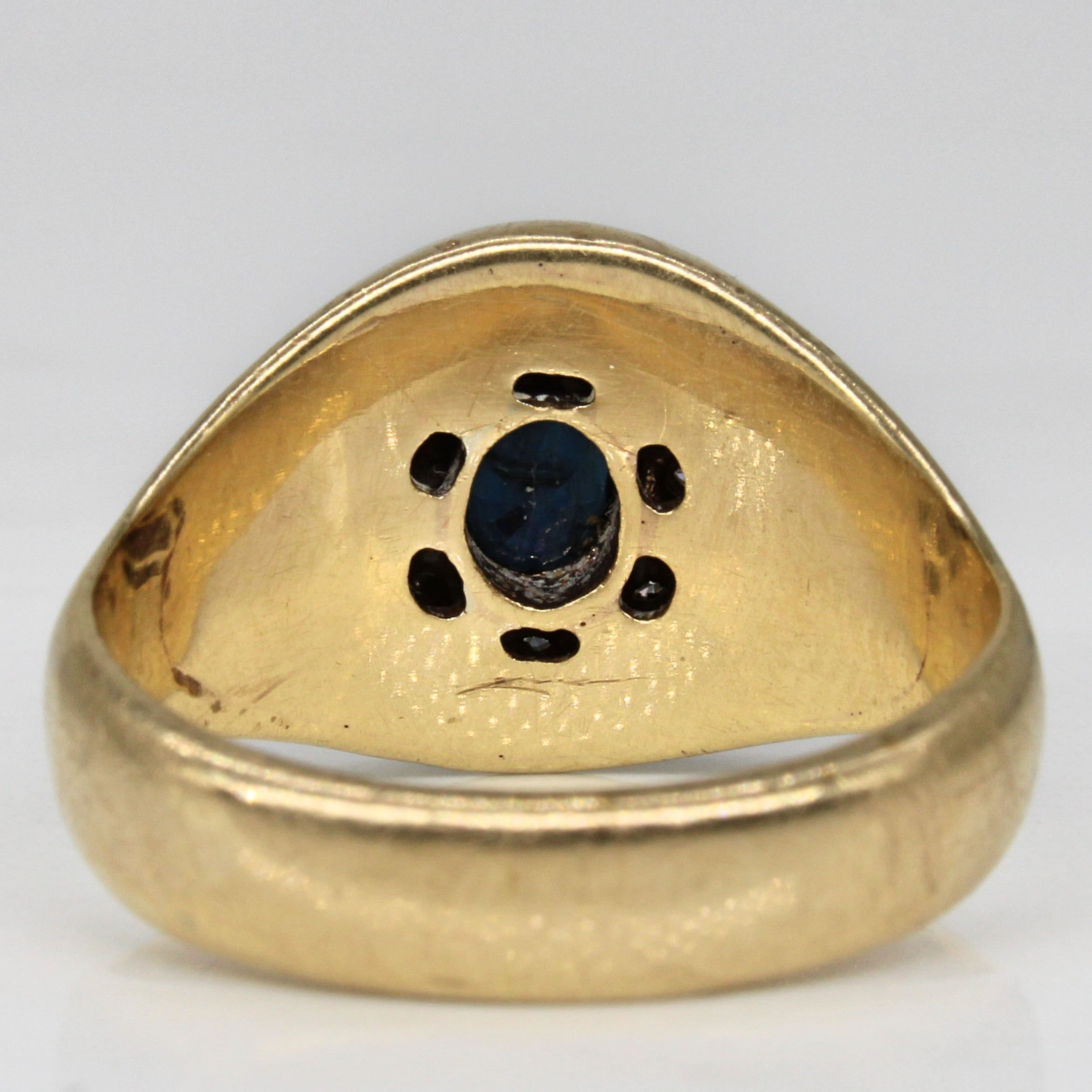 Sapphire & Channel Diamond Halo Ring | 0.93ct, 0.29ctw | SZ 10.75 |