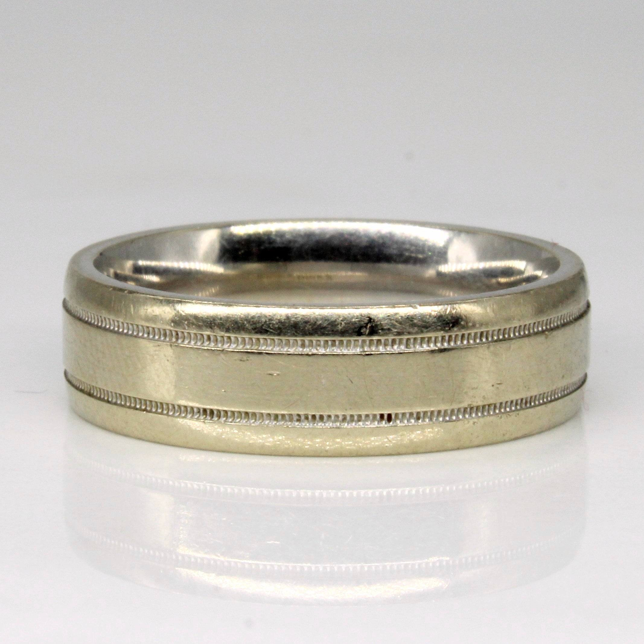 Birks' 18k White Gold Band | SZ 8.75 |
