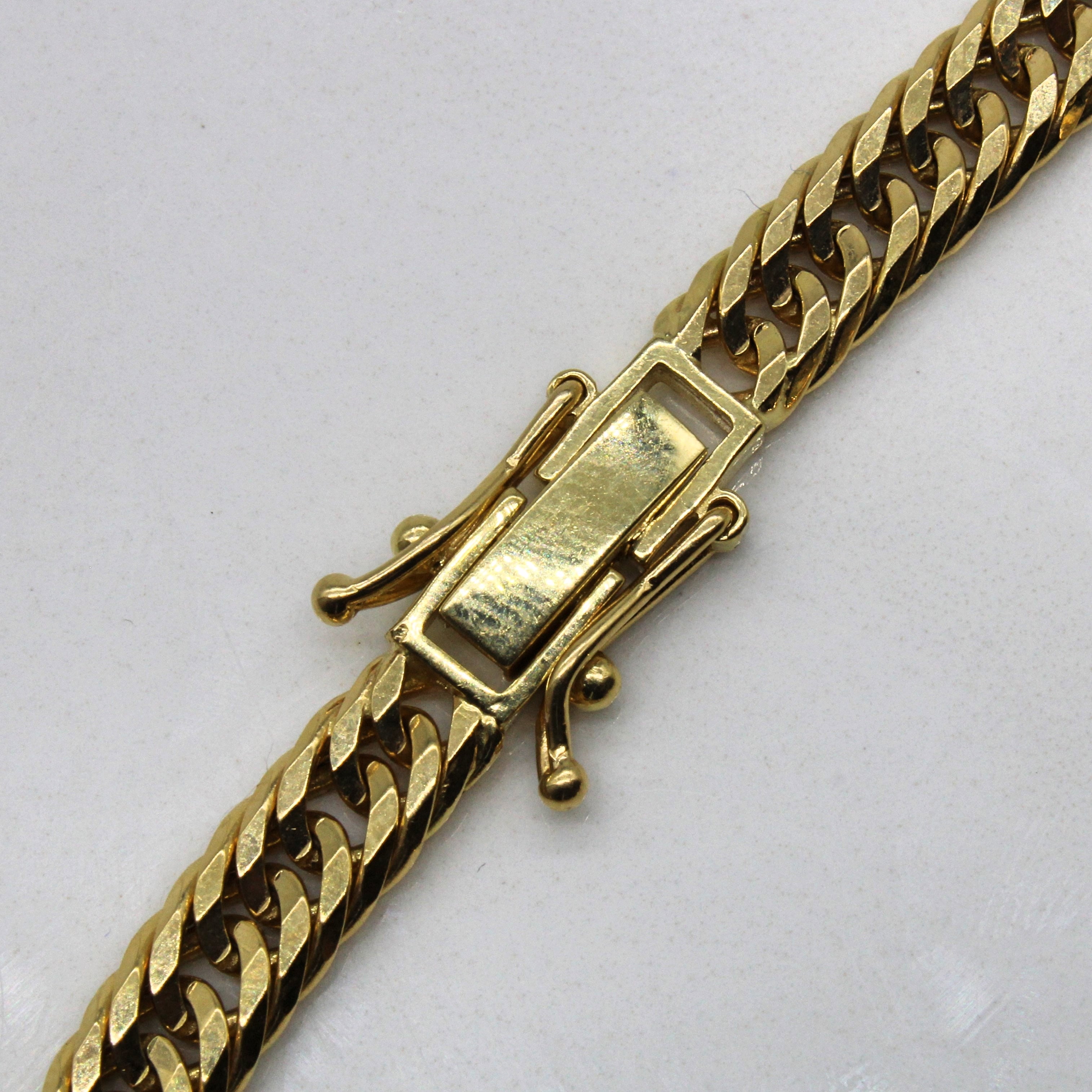 Yellow Gold Heart Charm Bracelet | 7.5" |