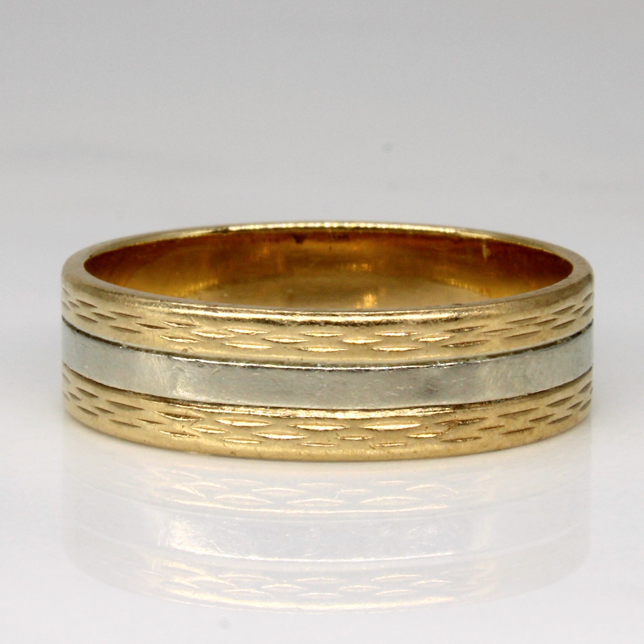 14k Two Tone Gold Band | SZ 9.5 |