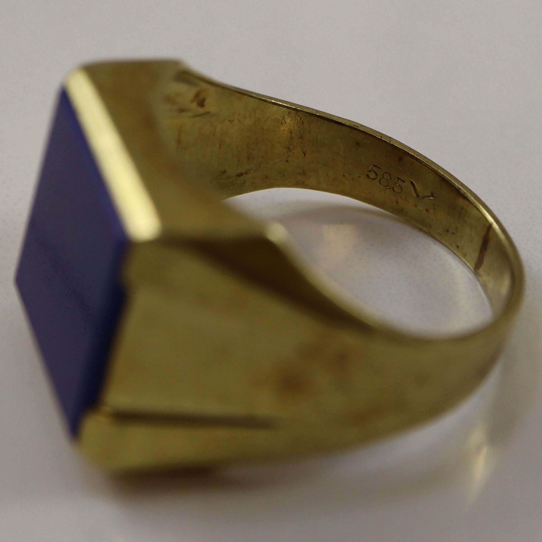 Lapis Lazuli Square Signet Ring | 5.40ct | SZ 11.5 |