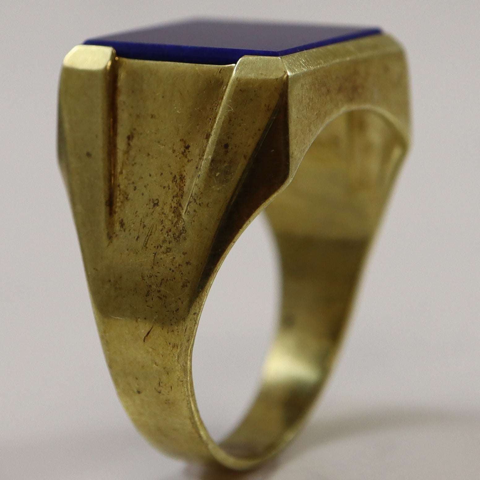 Lapis Lazuli Square Signet Ring | 5.40ct | SZ 11.5 |