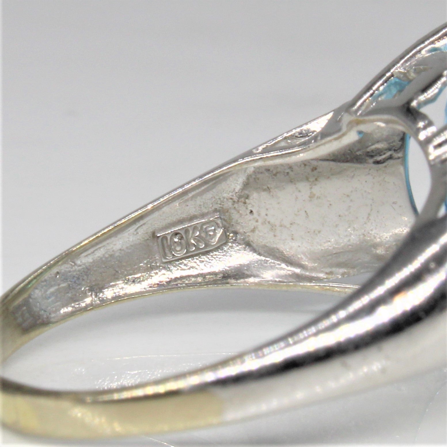 Blue Topaz Cocktail Ring | 7.25ct | SZ 8.25 |