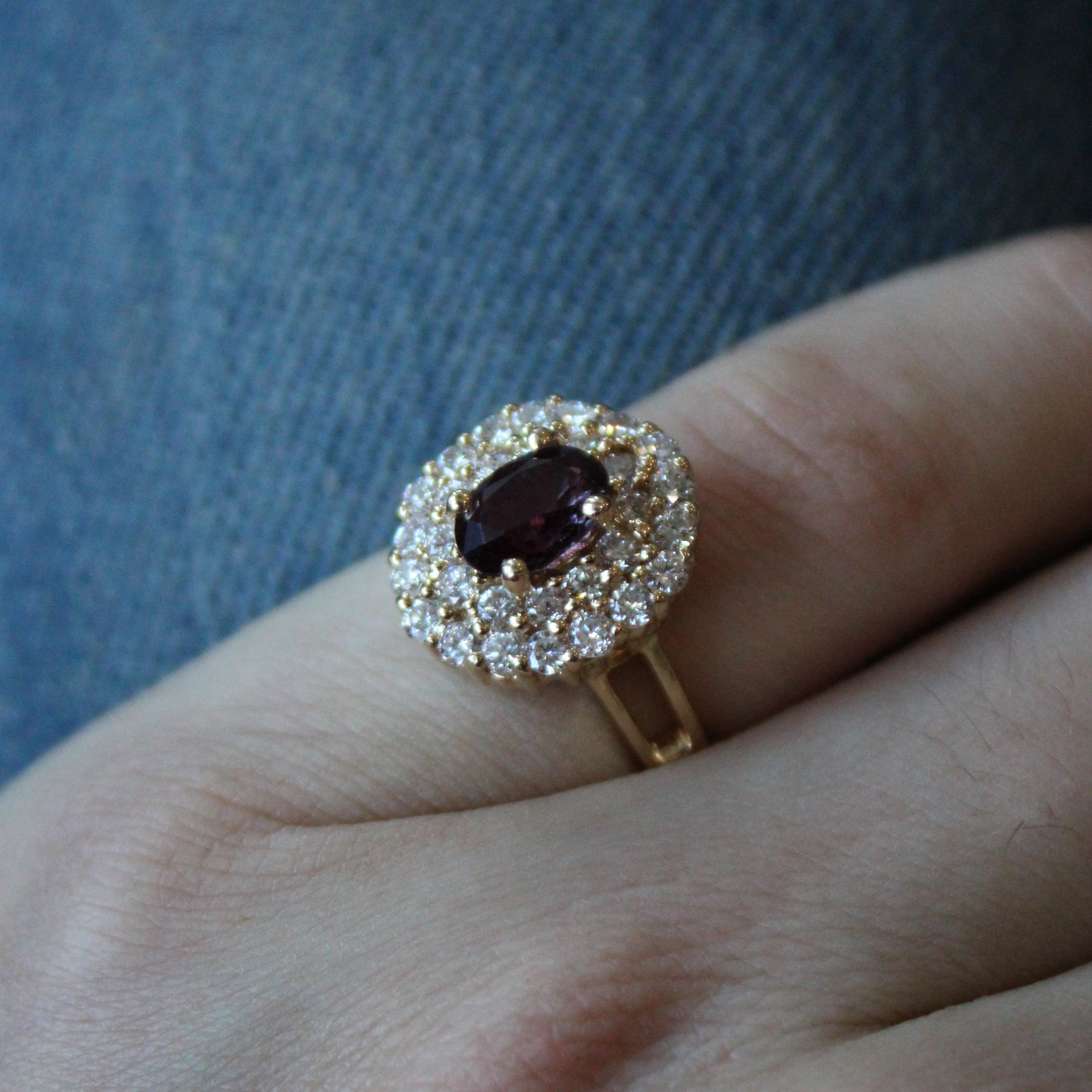 Ruby & Diamond Cluster Ring | 1.45ct, 0.90ctw | SZ 4.75 |