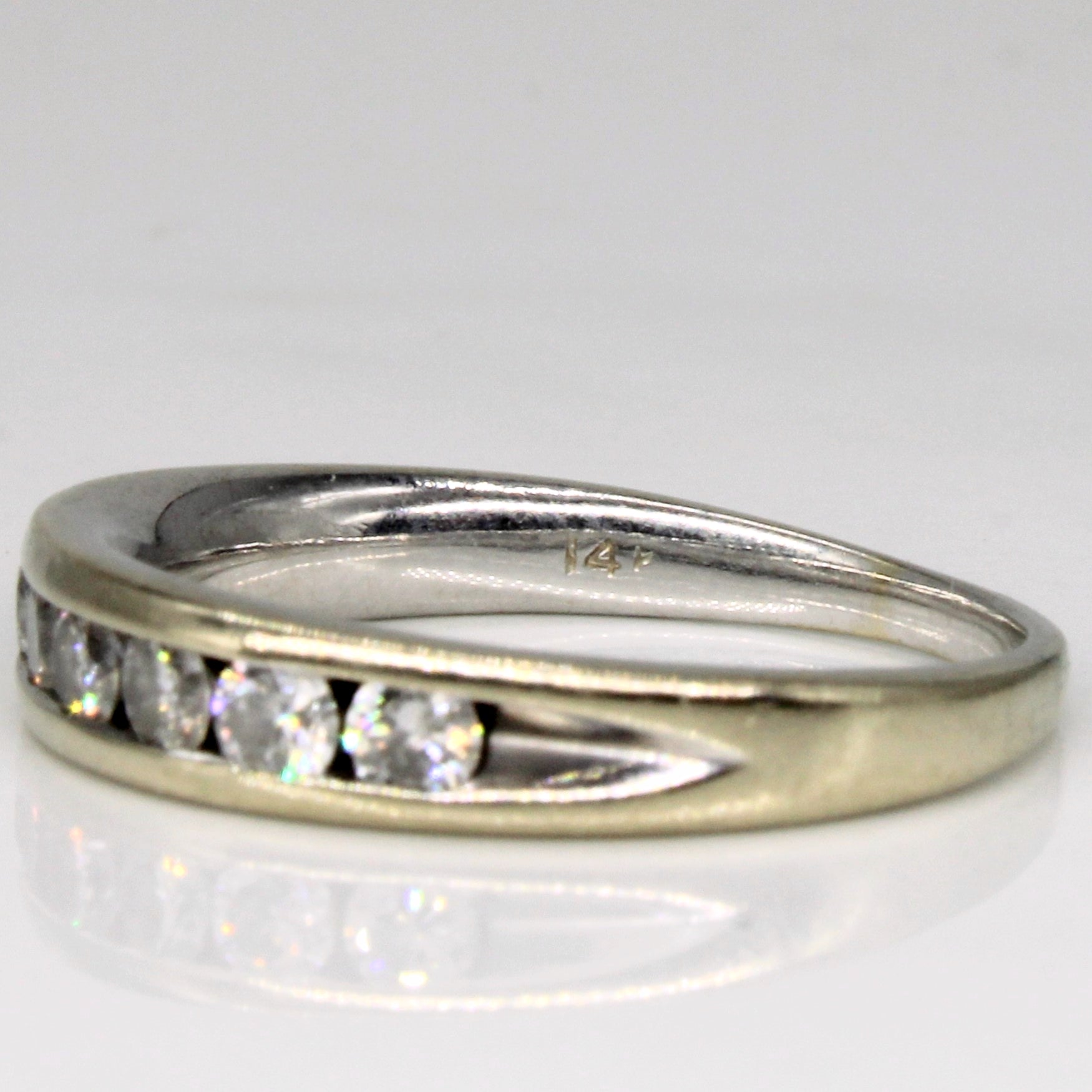 Bague sertie de diamants en canal | 0,50 ct | Taille 6,5 |
