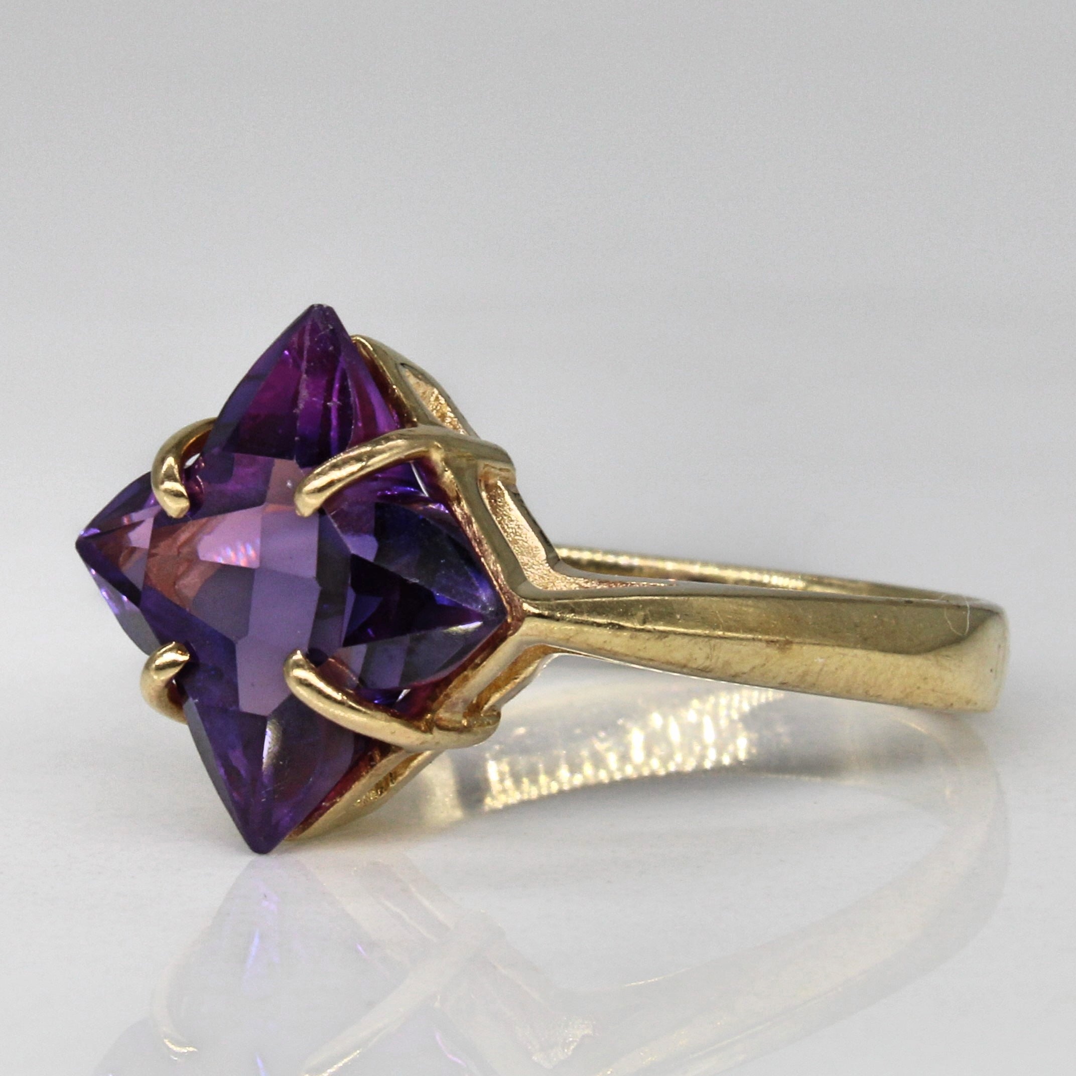 Synthetic Purple Sapphire Cocktail Ring | 3.00ct | SZ 6.25 |