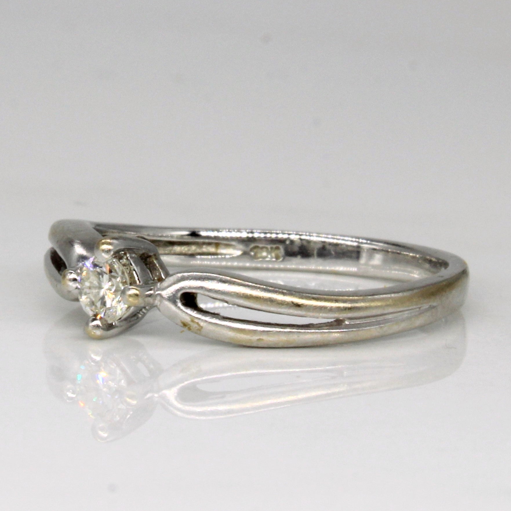 Solitaire Set Diamond Ring | 0.10ct | SZ 6 |