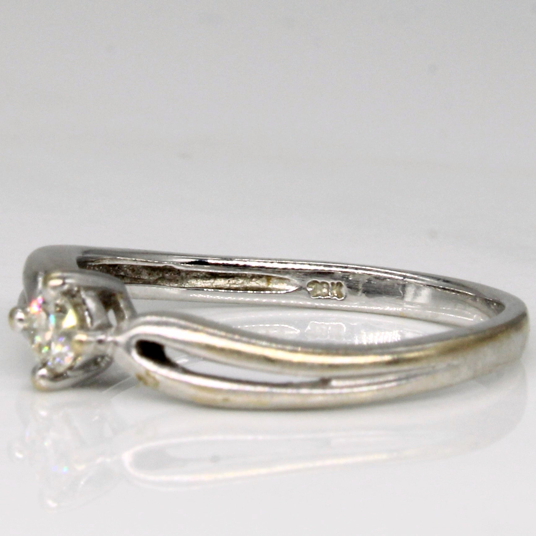 Solitaire Set Diamond Ring | 0.10ct | SZ 6 |