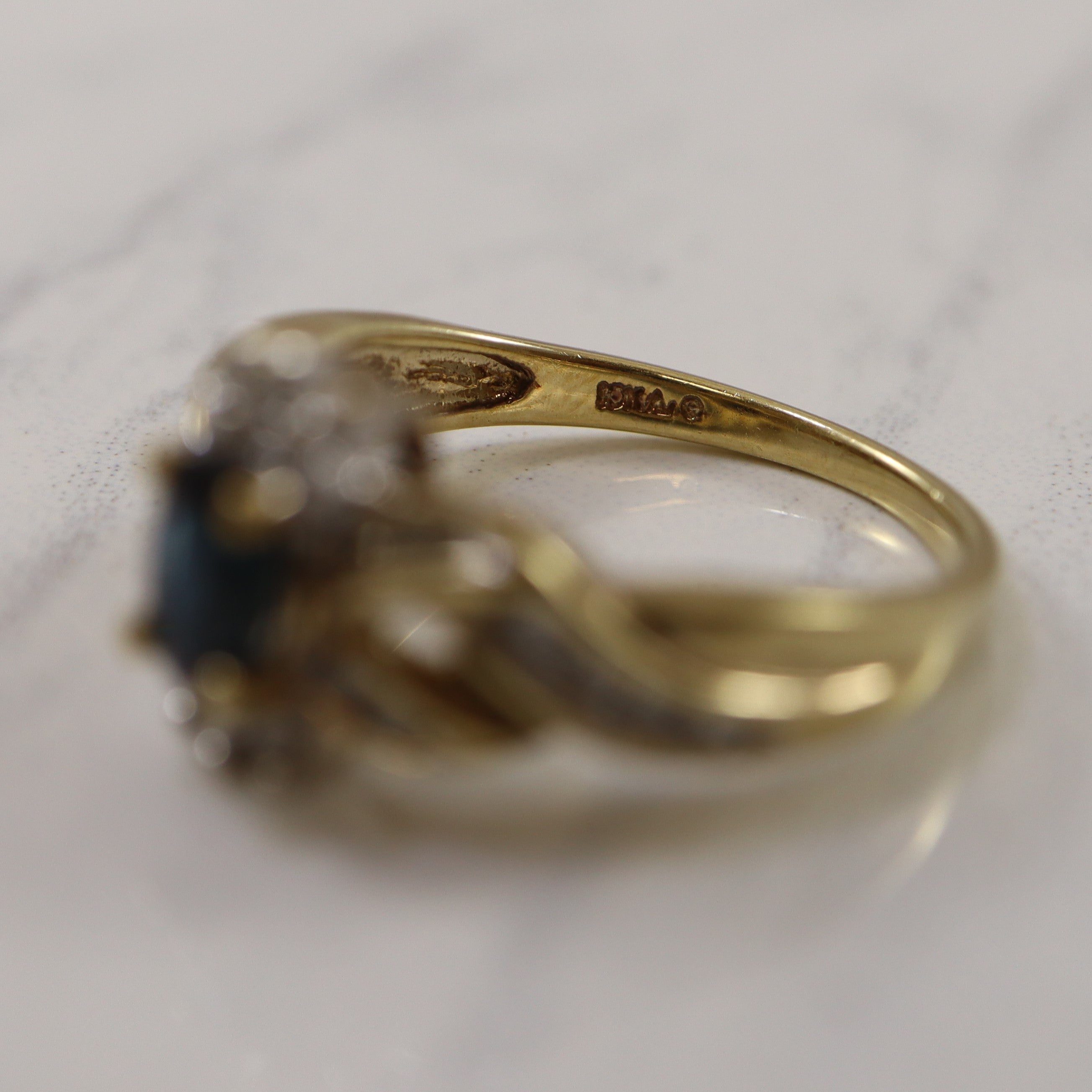 Sapphire & Diamond Crossover Ring | 0.60ct, 0.12ctw | SZ 7.25 |