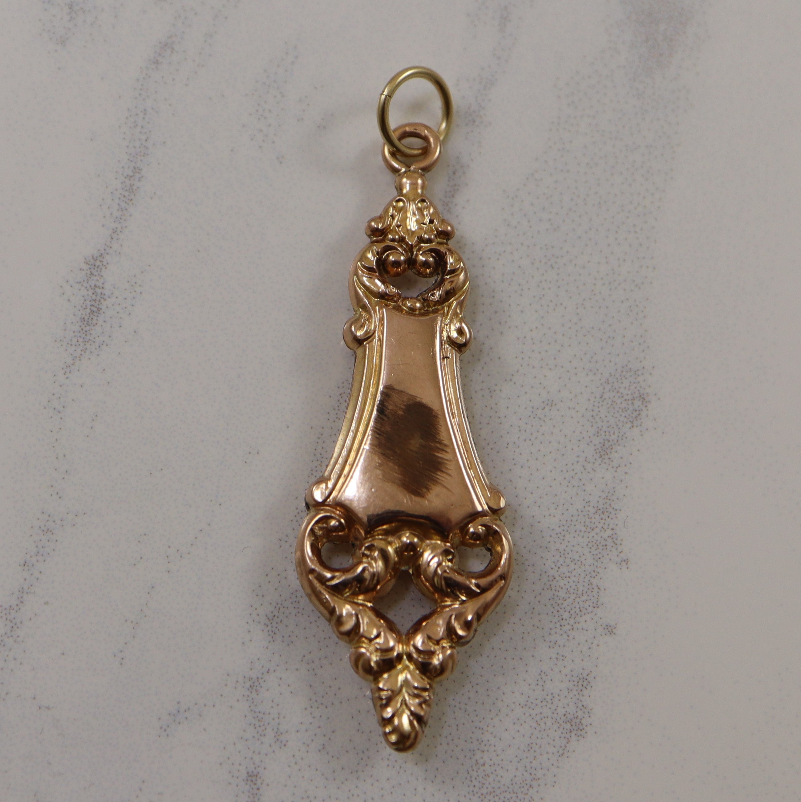 Enameled Victorian Fob Pendant |