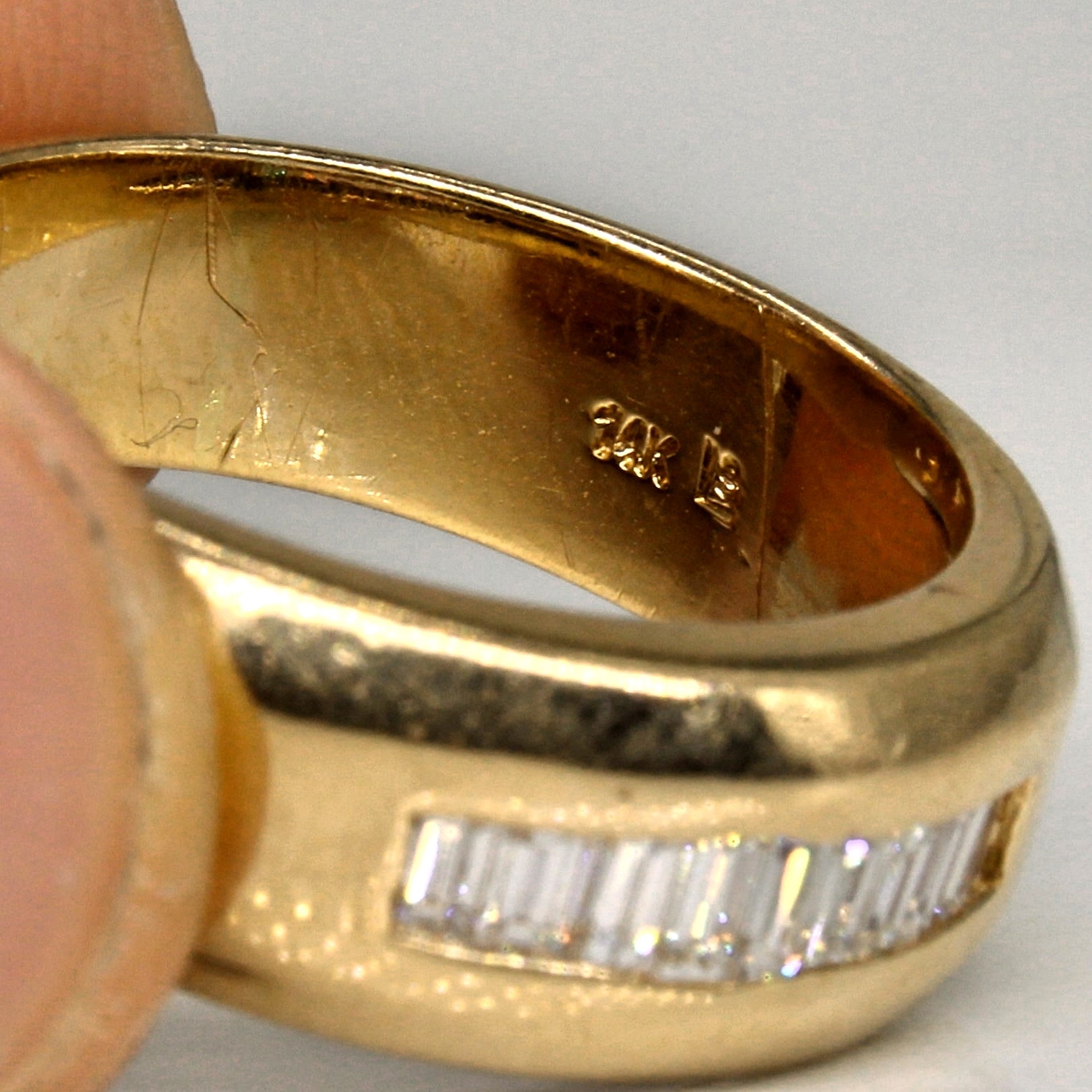 Wide Baguette Diamond Band | 0.36ctw | SZ 8.25 |