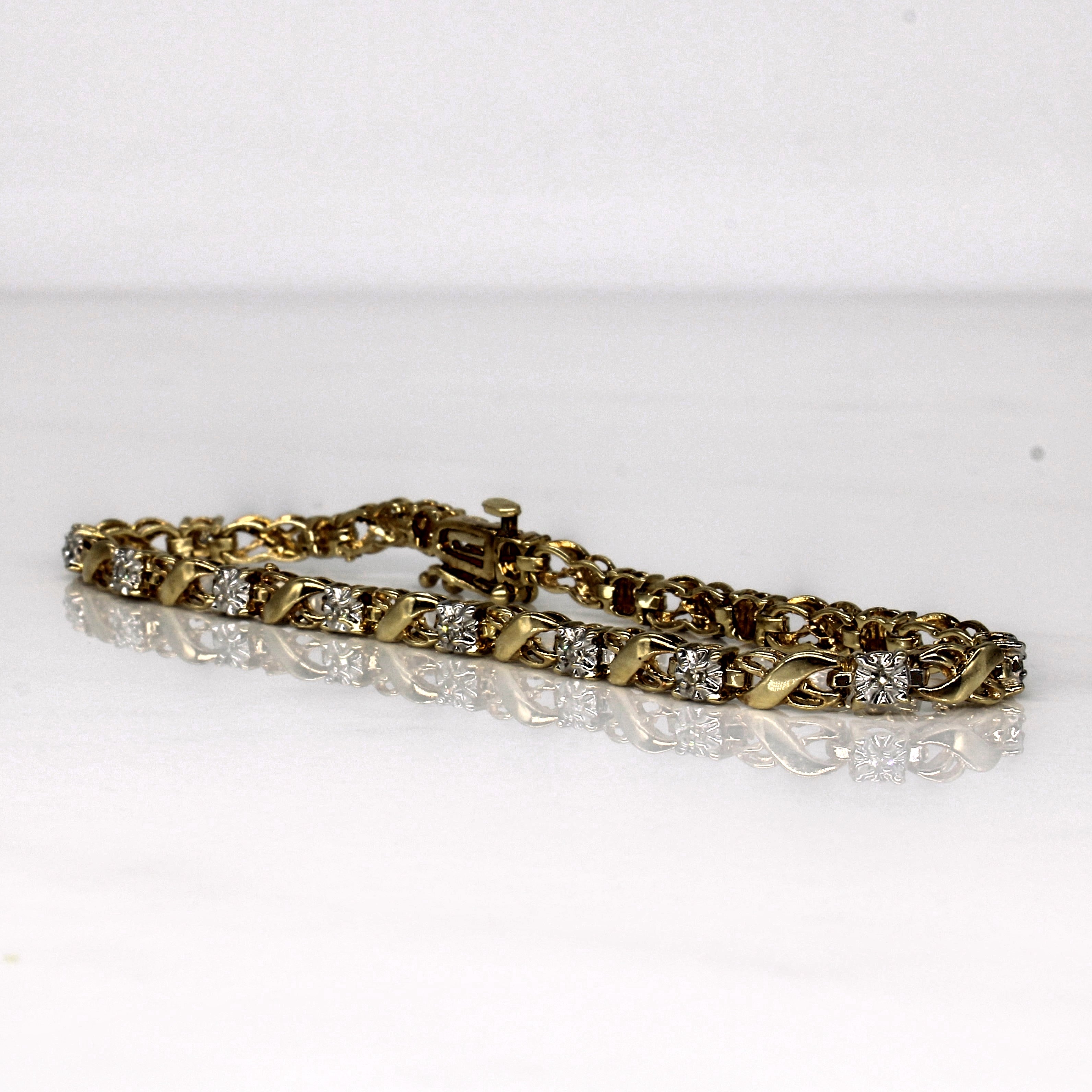 Diamond Illusion Tennis Bracelet | 0.24ctw | 7" |