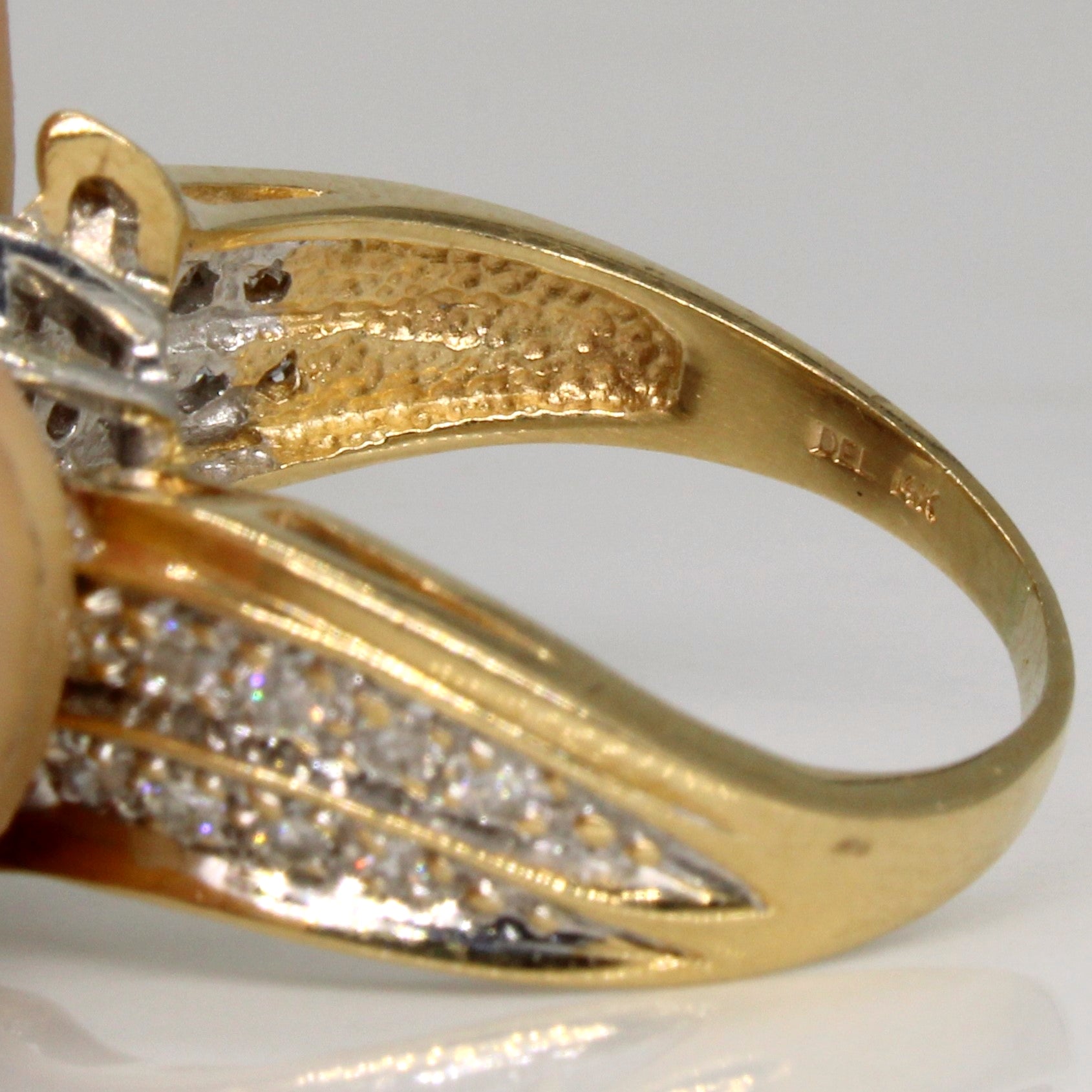 Bague sertie de diamants en grappe | 0,85 ct | Taille 7,75 |