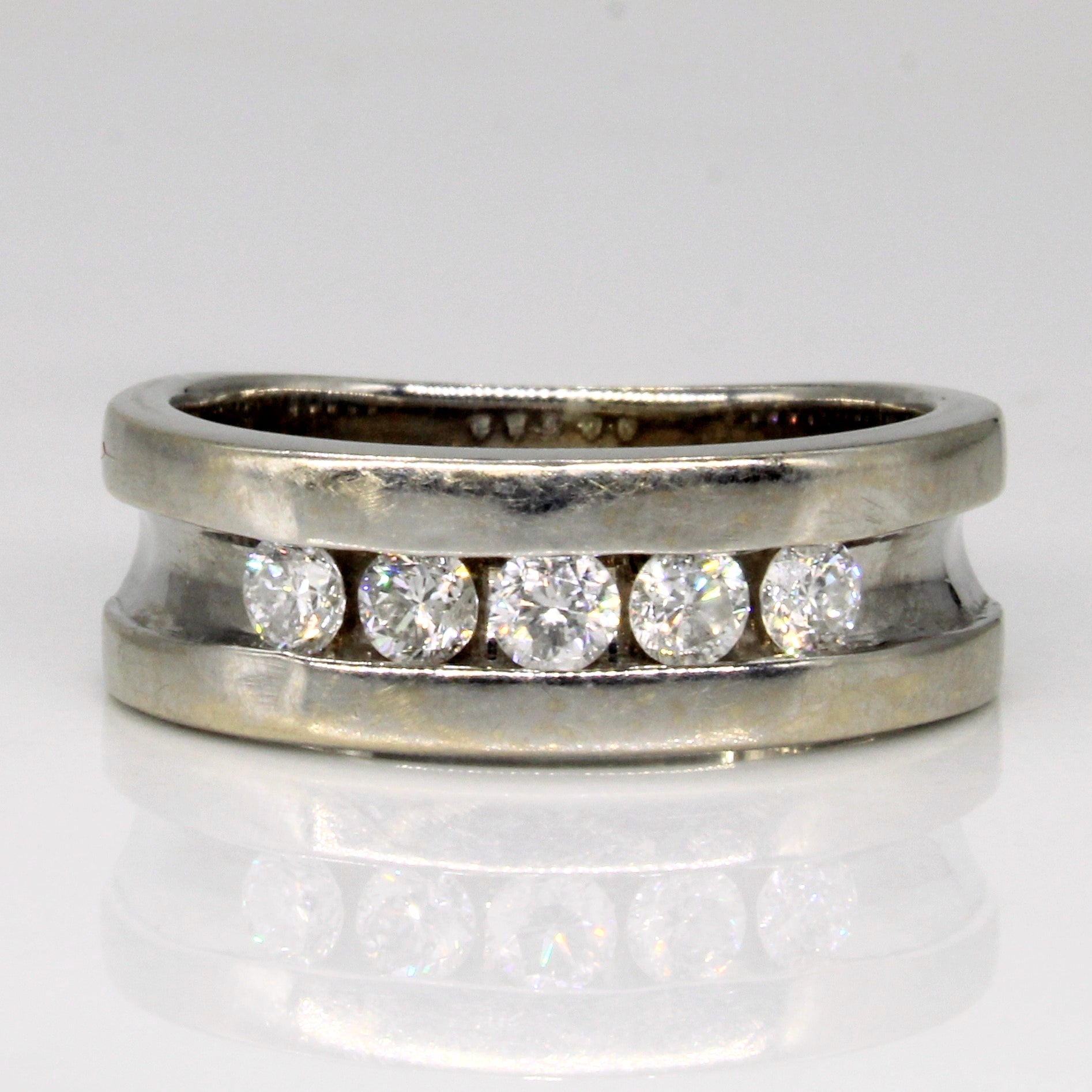 Diamond Channel Set Ring | 0.45ctw | SZ 7.75 |