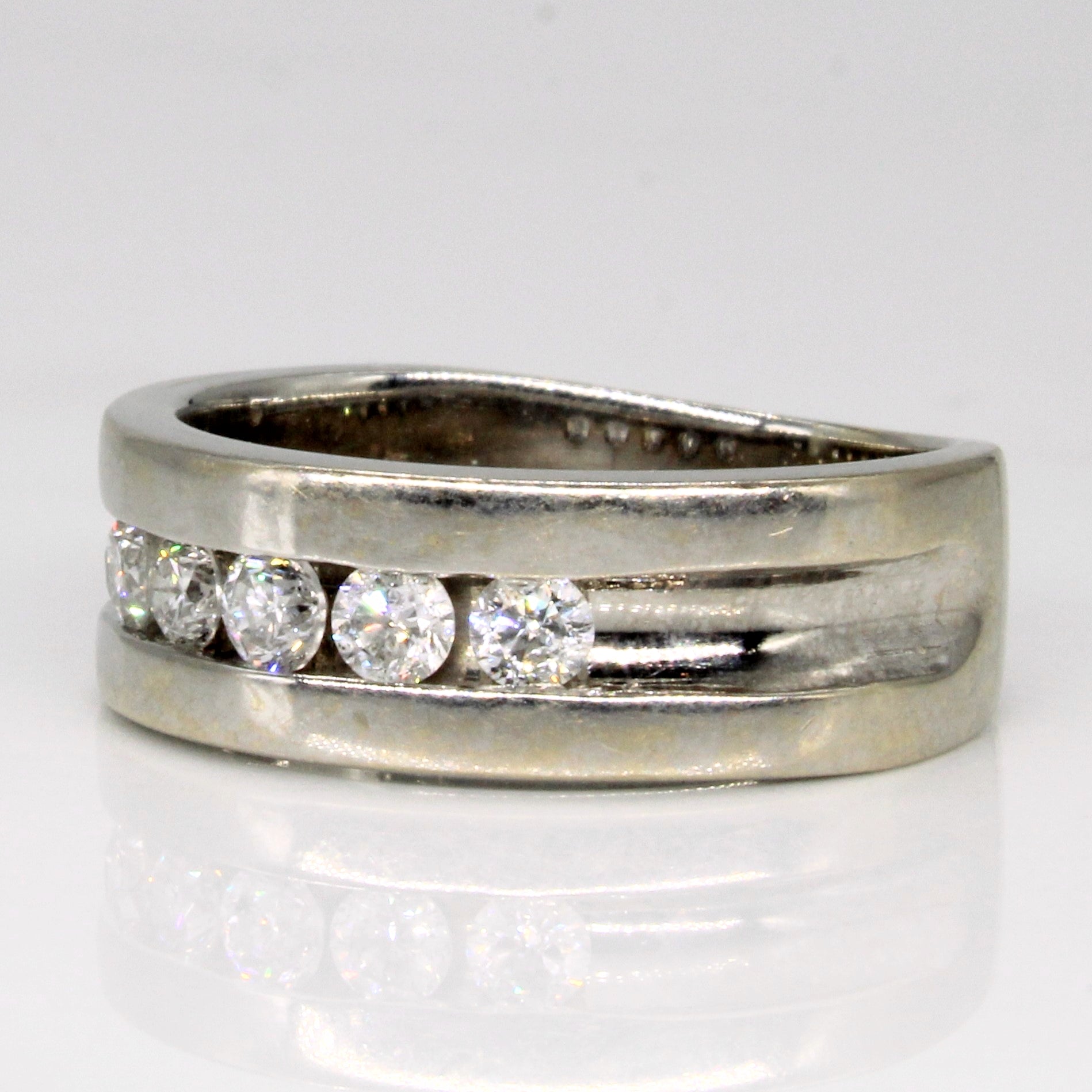 Diamond Channel Set Ring | 0.45ctw | SZ 7.75 |