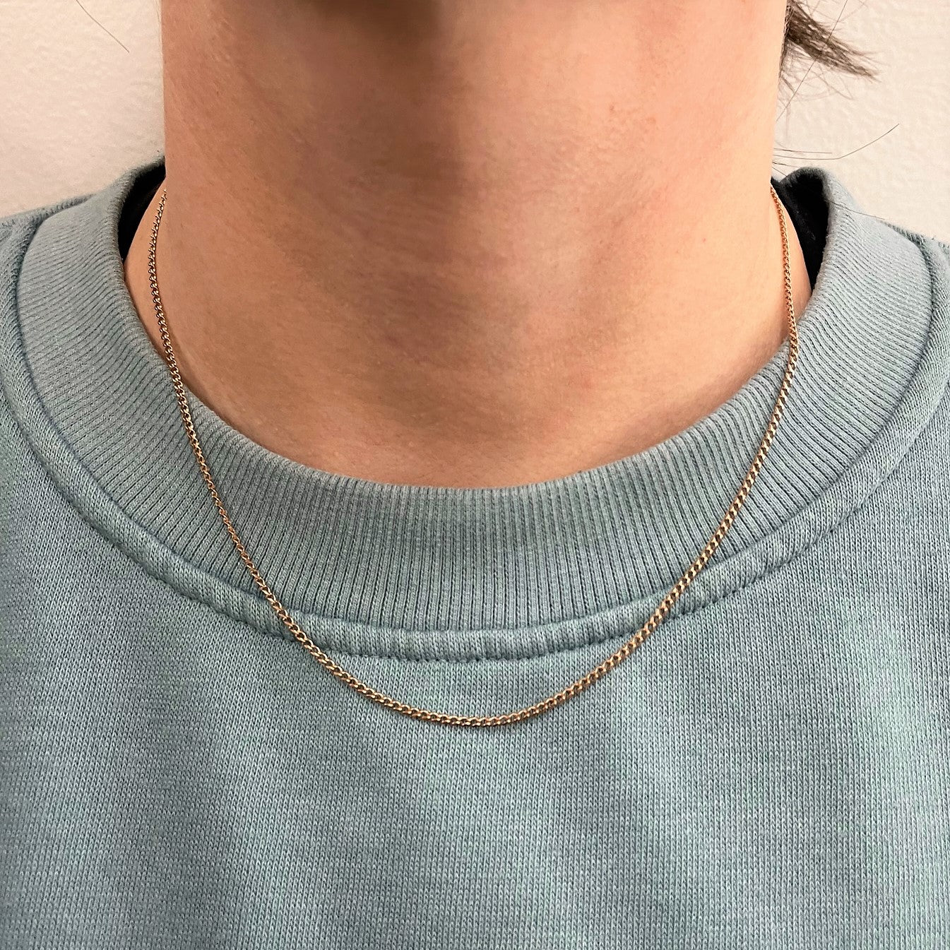 8k Rose Gold Cable Chain | 17" |