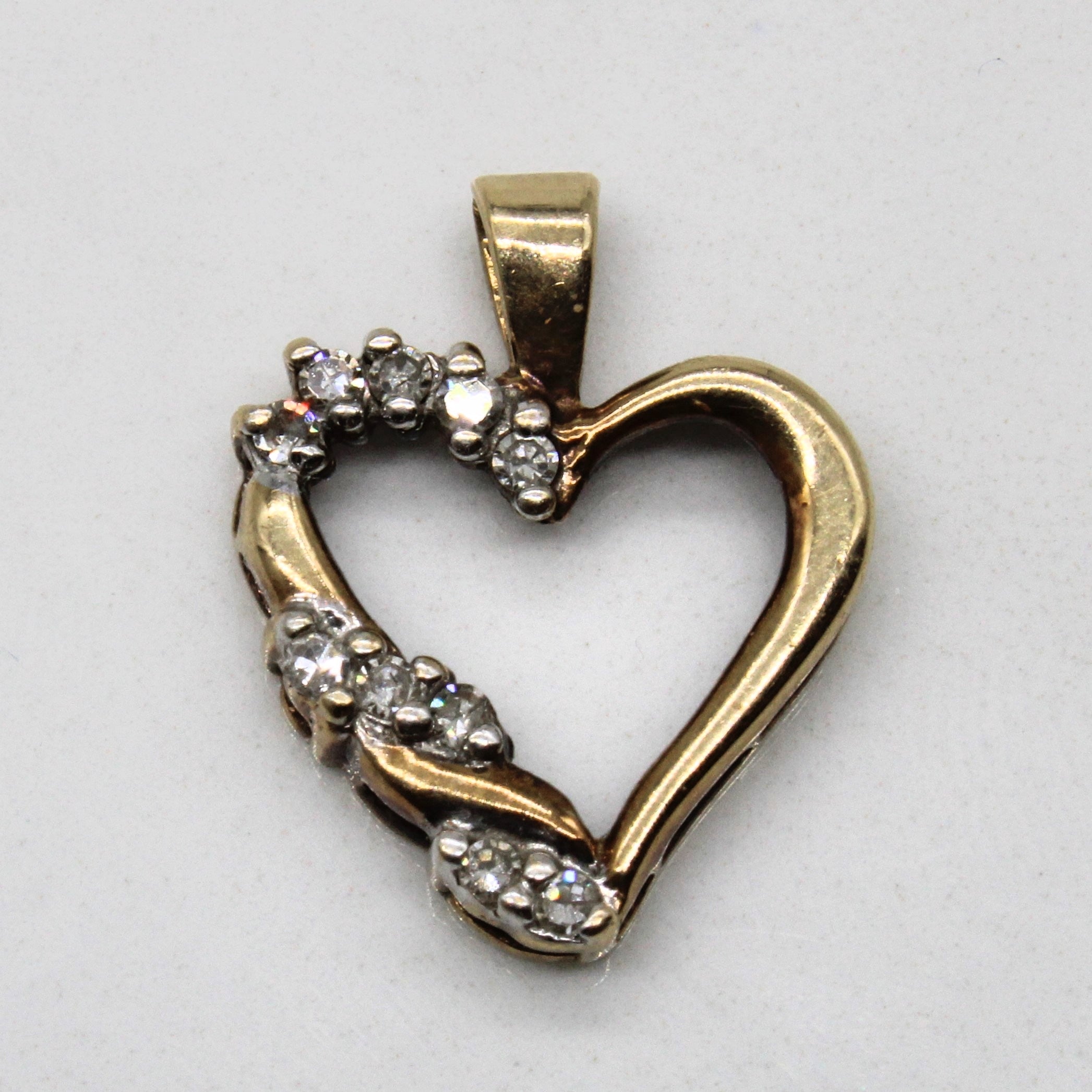 Diamond Twist Heart Pendant | 0.06ctw |