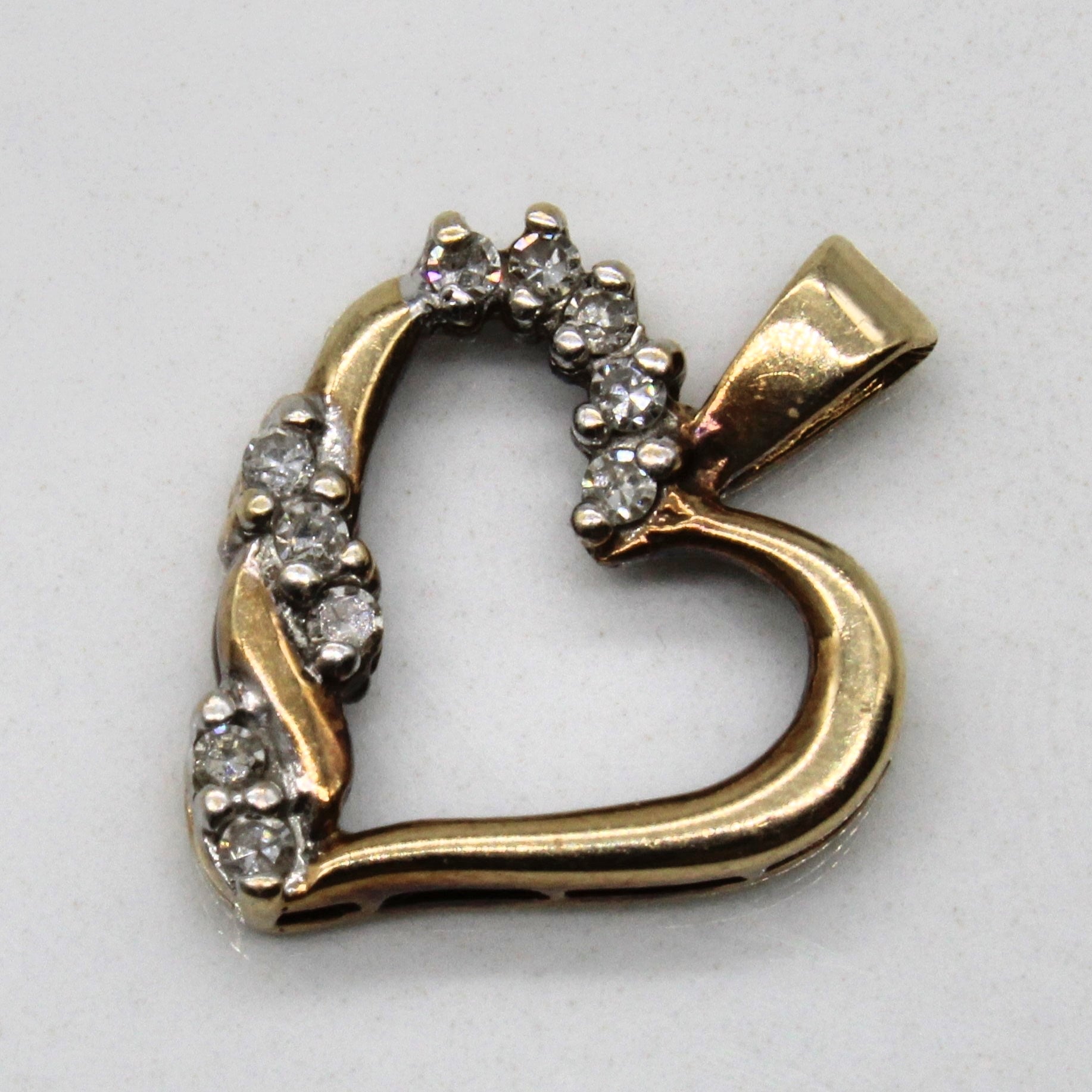 Diamond Twist Heart Pendant | 0.06ctw |