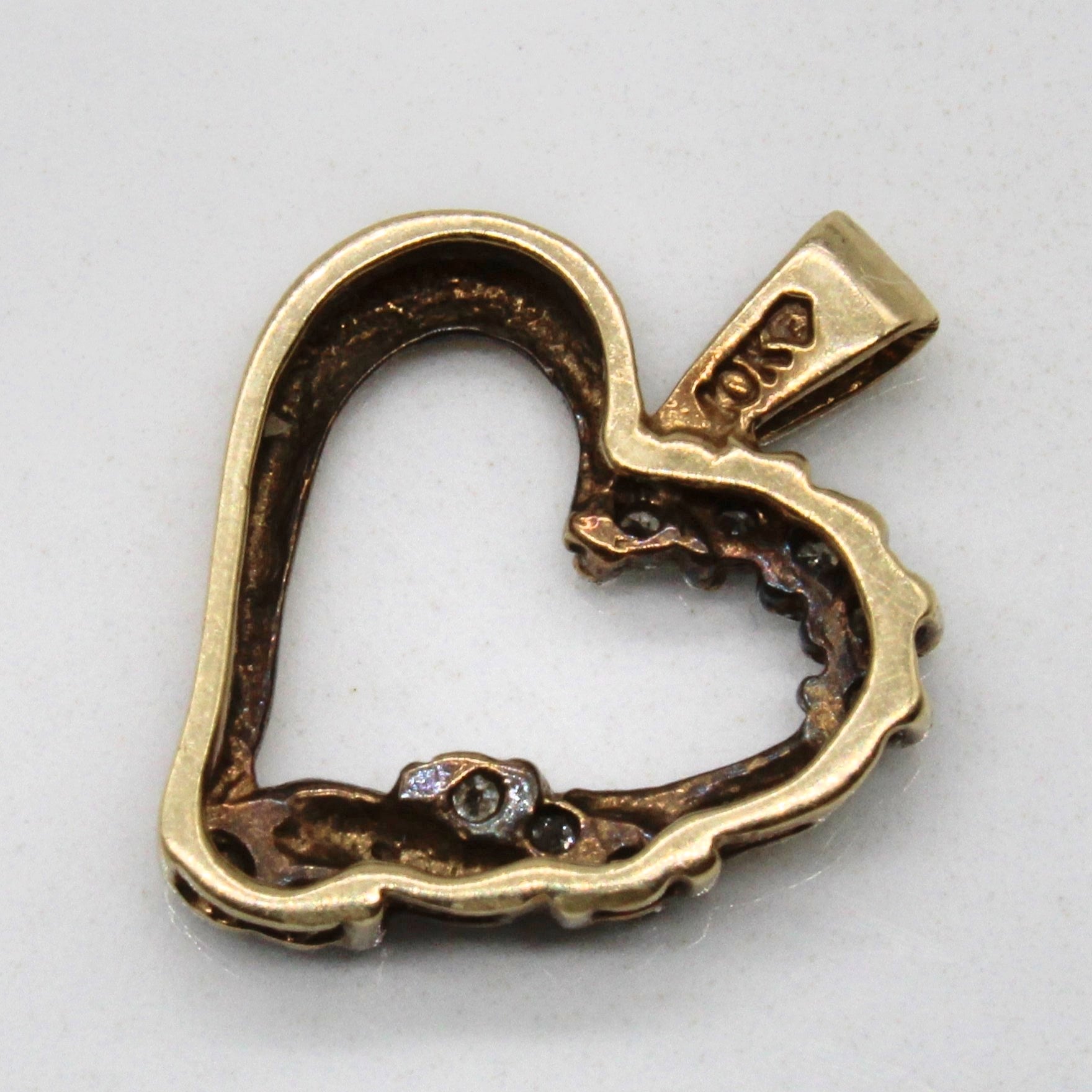 Diamond Twist Heart Pendant | 0.06ctw |