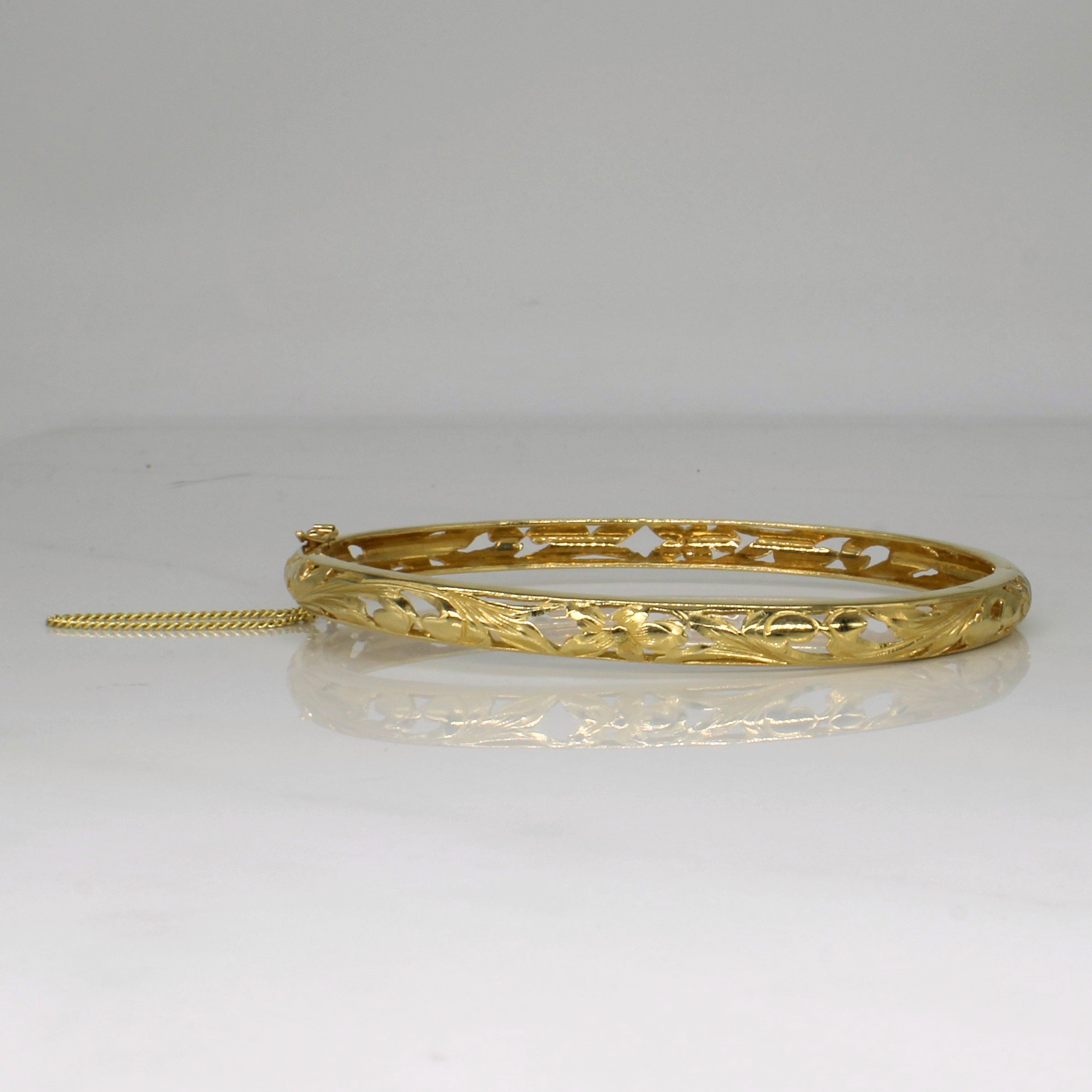 14k Yellow Gold Ornate Bracelet | 8" |
