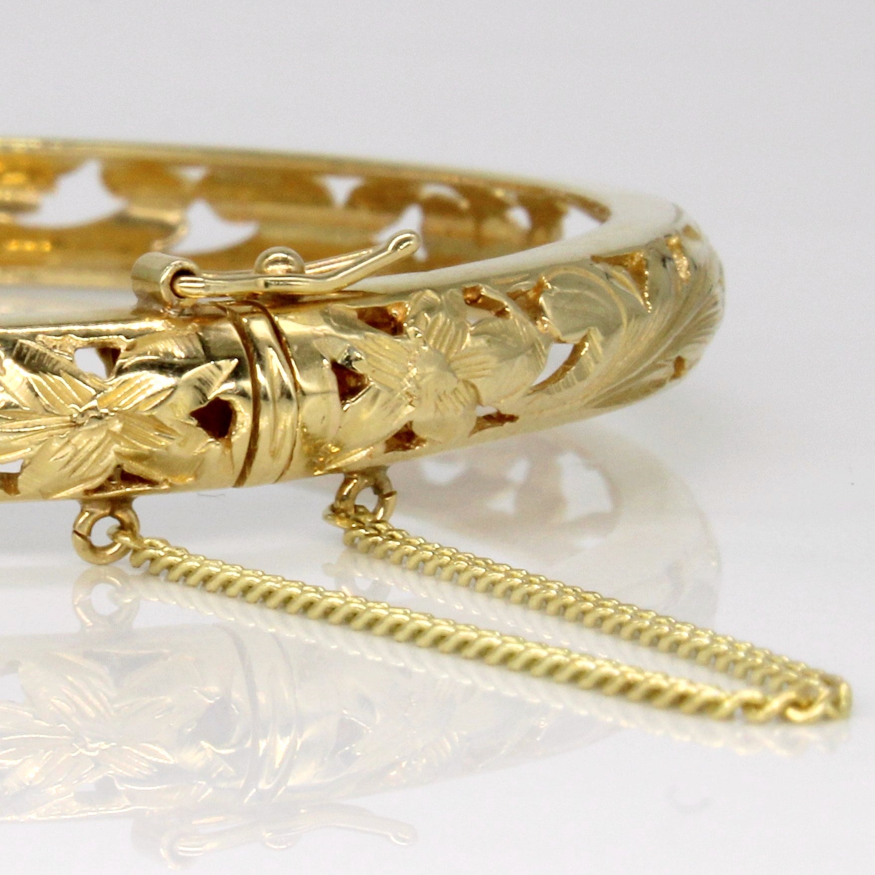 14k Yellow Gold Ornate Bracelet | 8" |