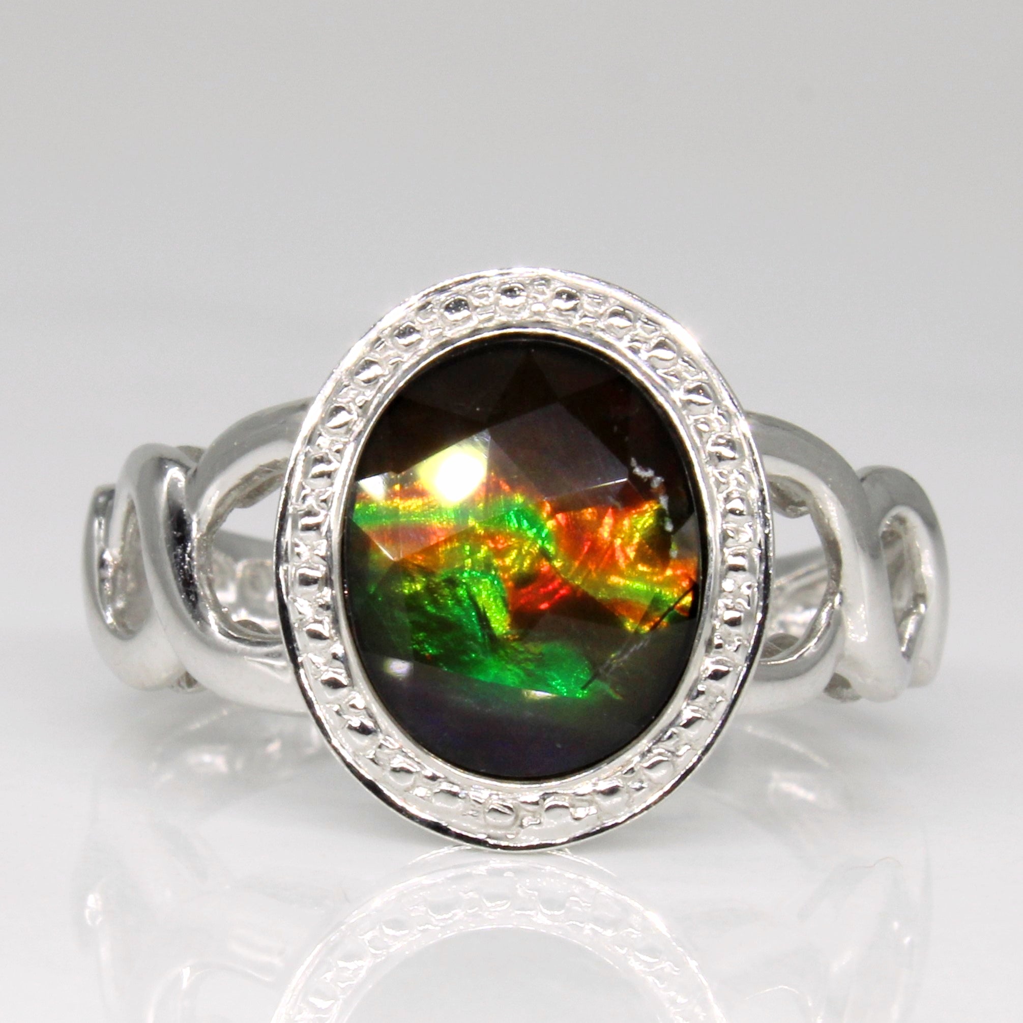 Ammolite Cocktail Ring | 1.00ct | SZ 7 |