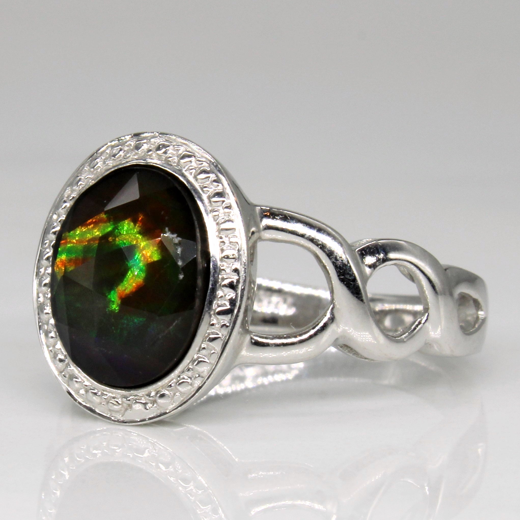 Ammolite Cocktail Ring | 1.00ct | SZ 7 |