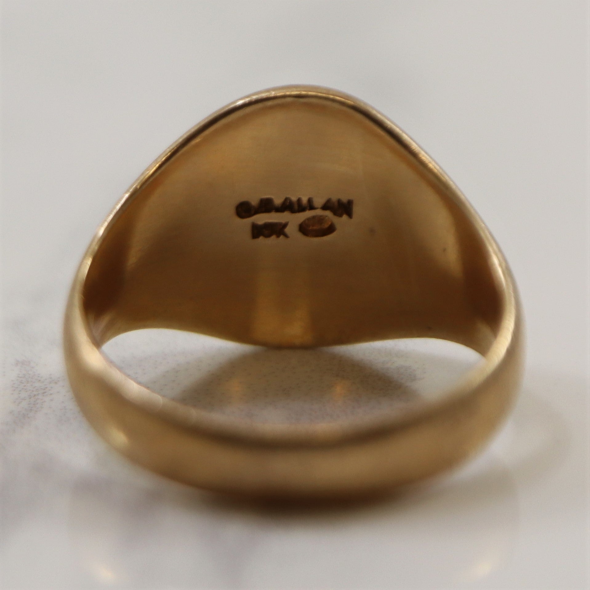 Bague chevalière gravée | Taille 6,75 |