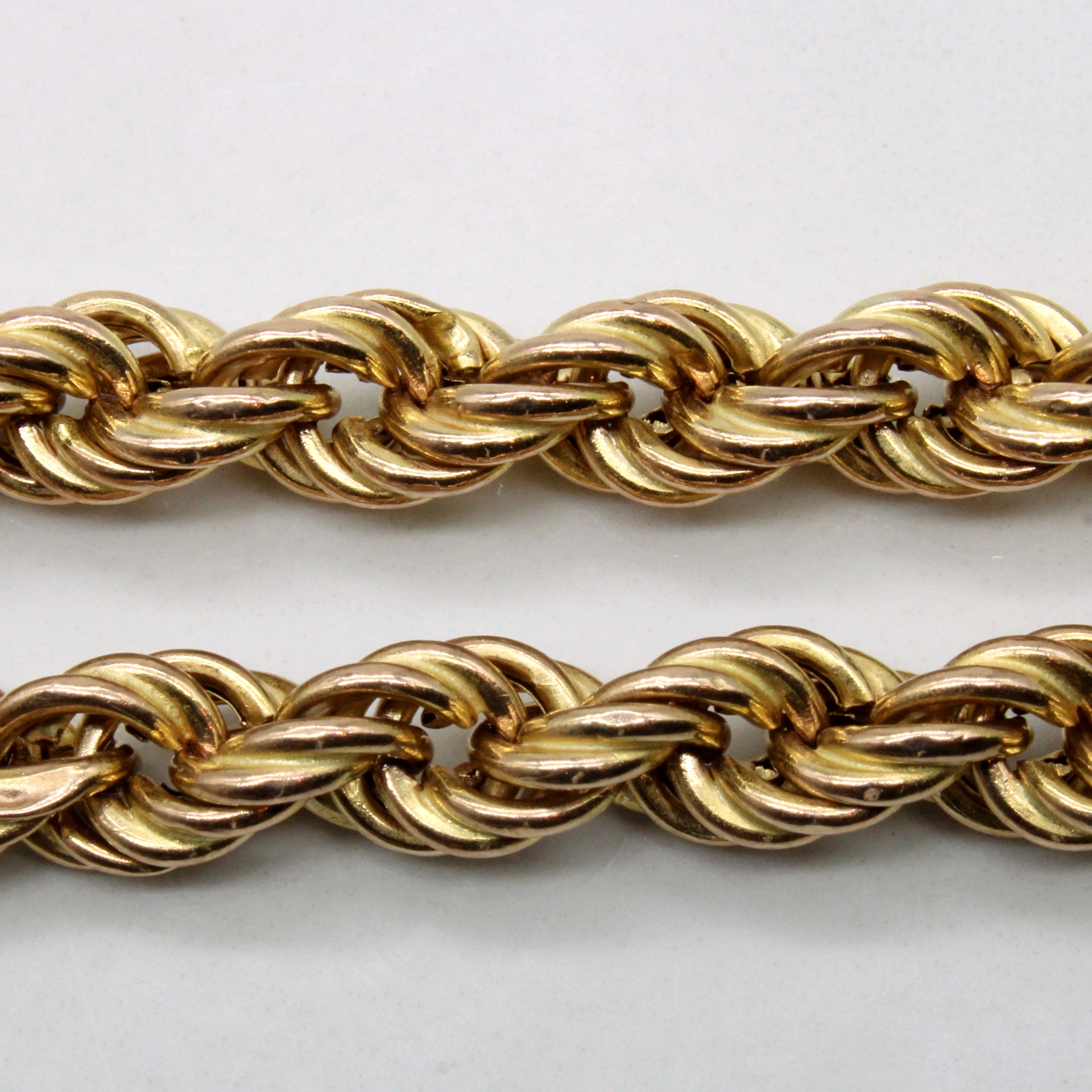 10k Yellow Gold Rope Chain | 30" |