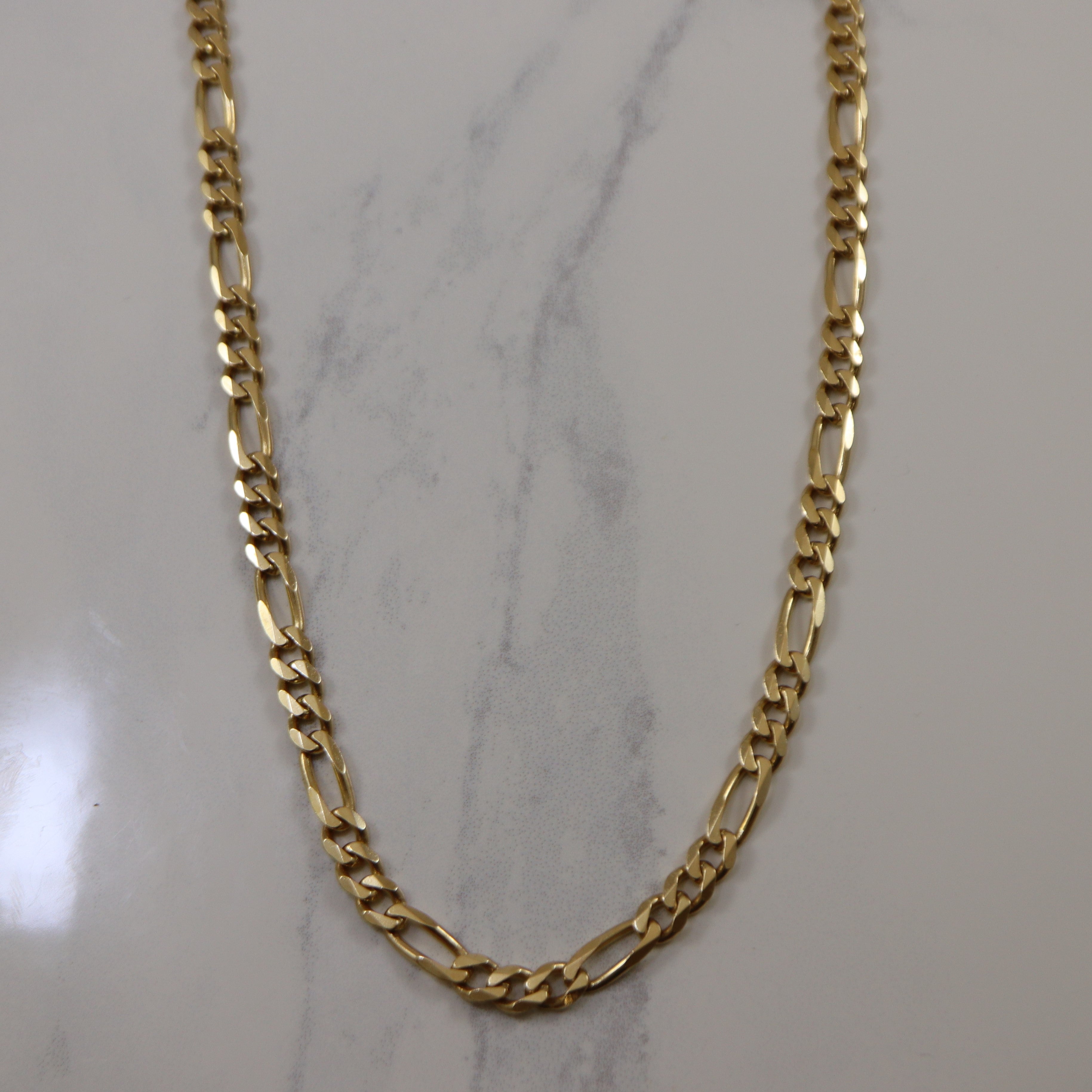 14k Yellow Gold Figaro Chain | 18" |