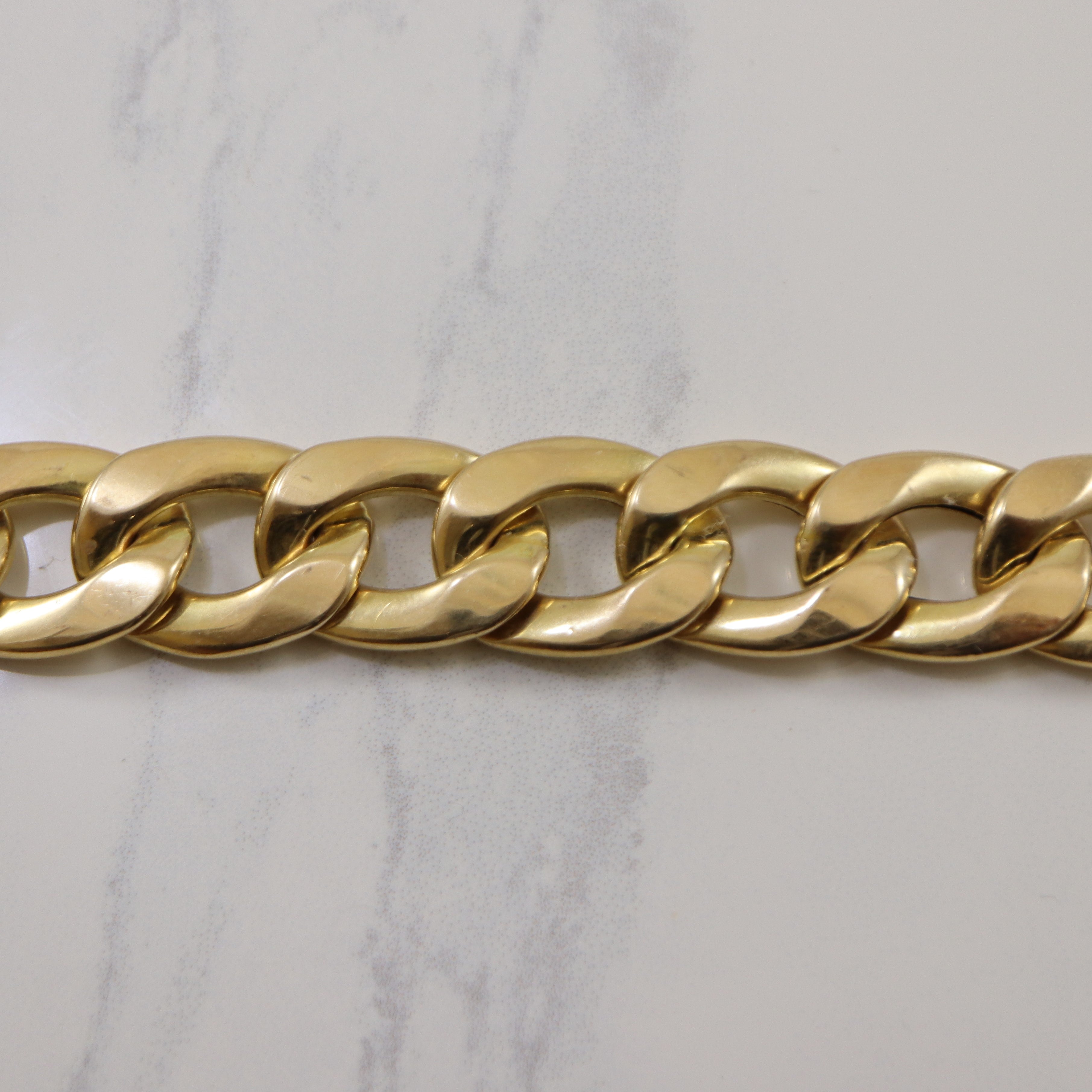 Heavy Link Curb Chain Bracelet | 7" |