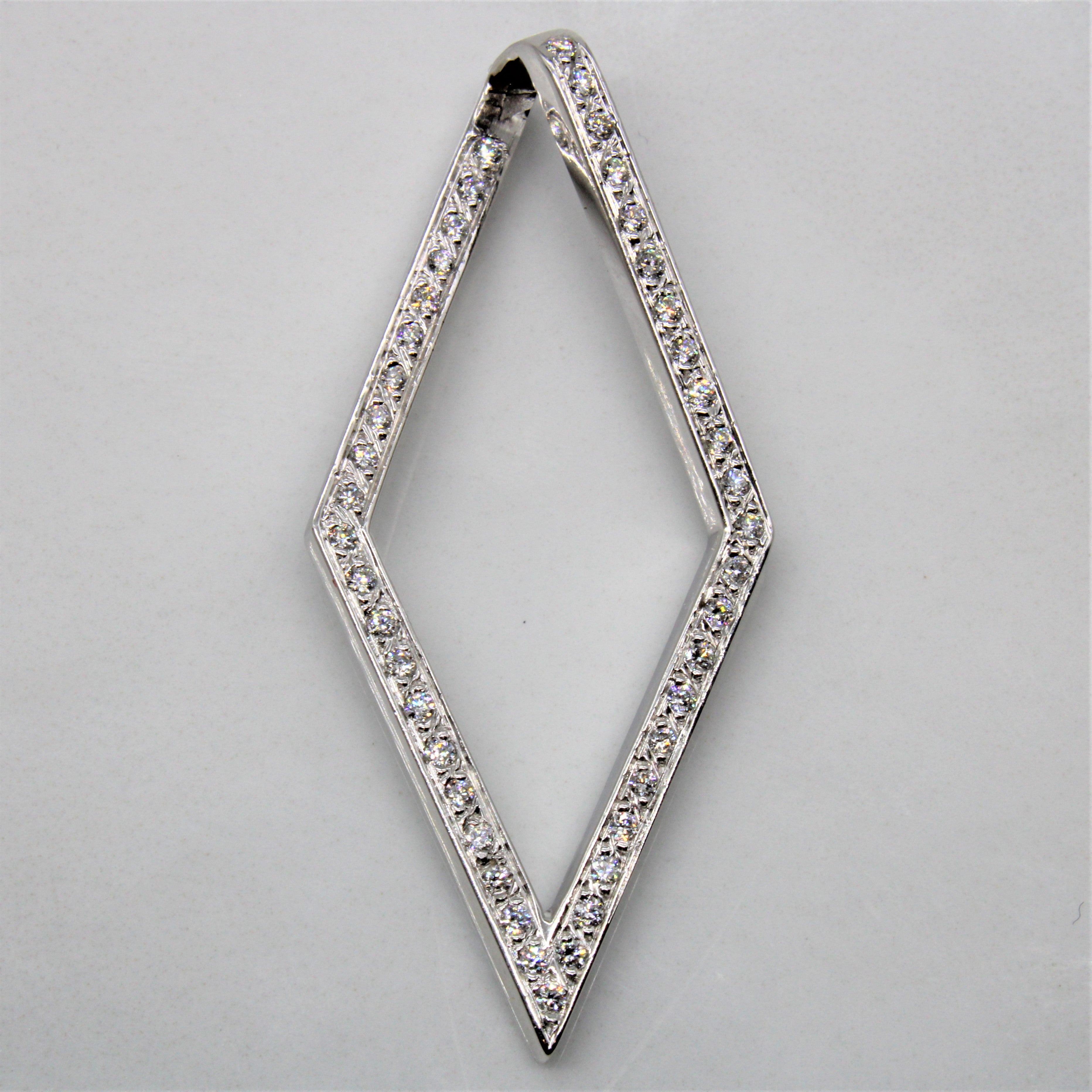 Geometric Diamond 18k Pendant | 0.30ctw |