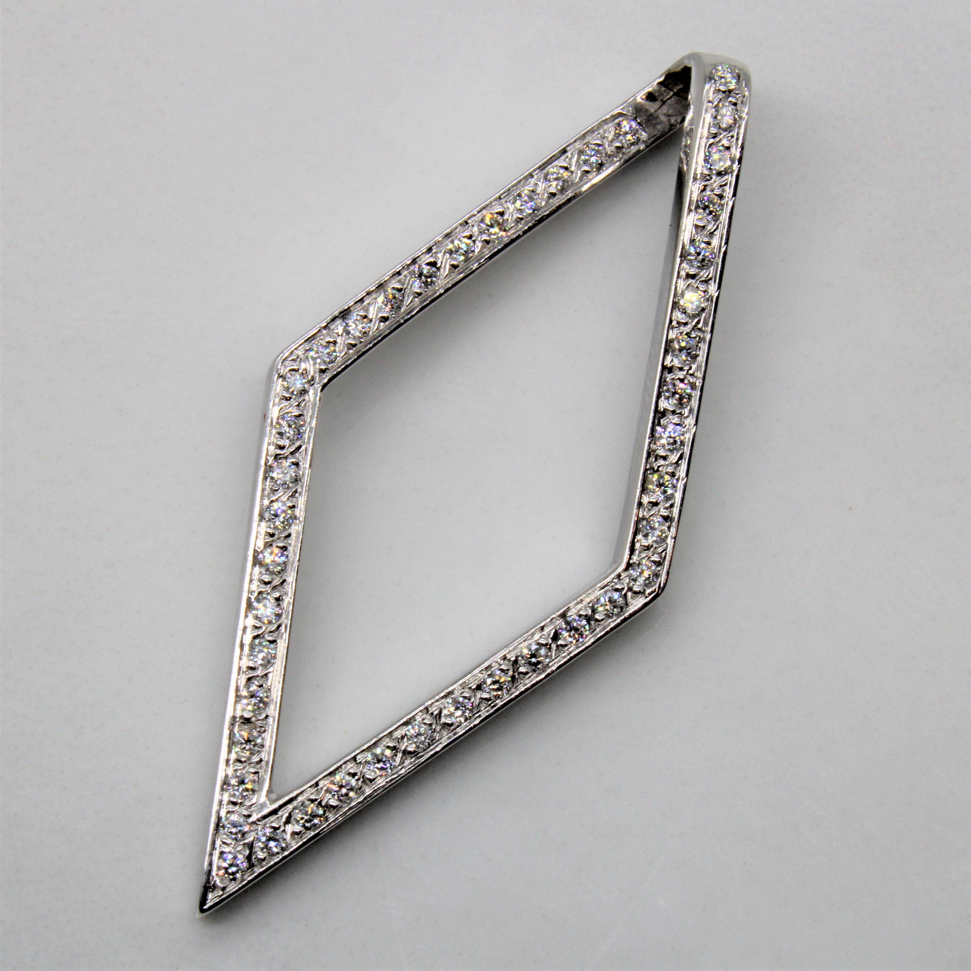 Geometric Diamond 18k Pendant | 0.30ctw |