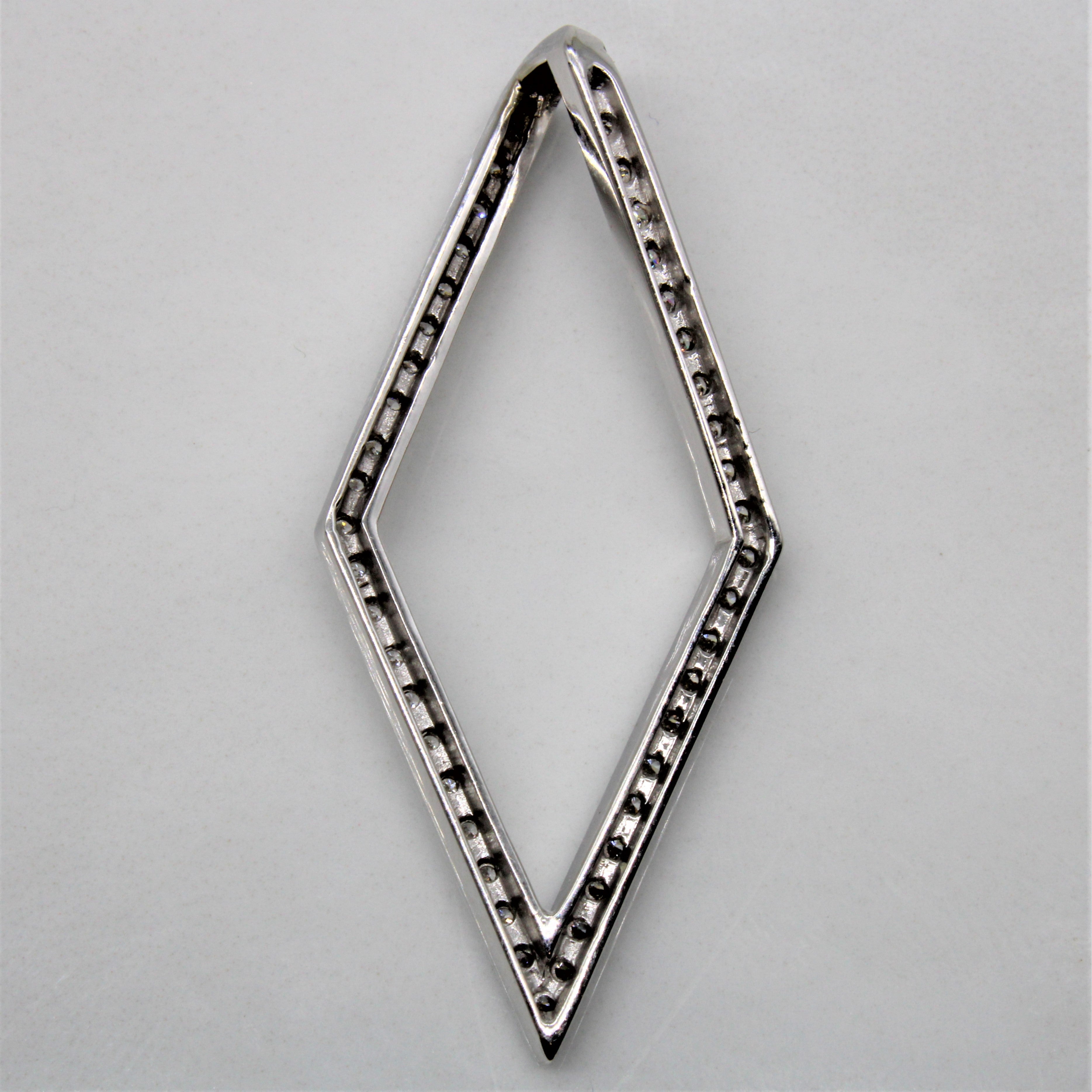 Geometric Diamond 18k Pendant | 0.30ctw |