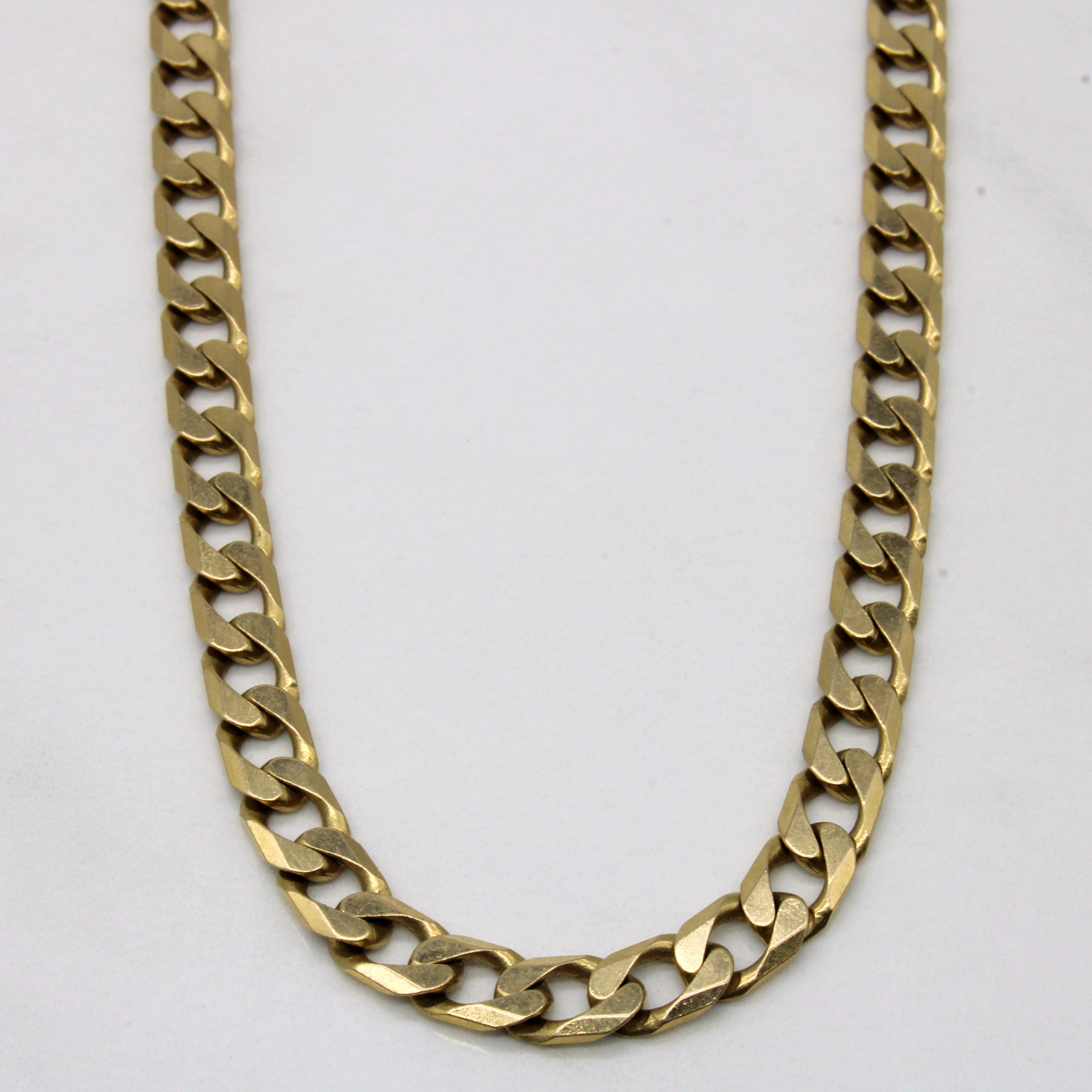 9k Yellow Gold Curb Link Chain | 18" |