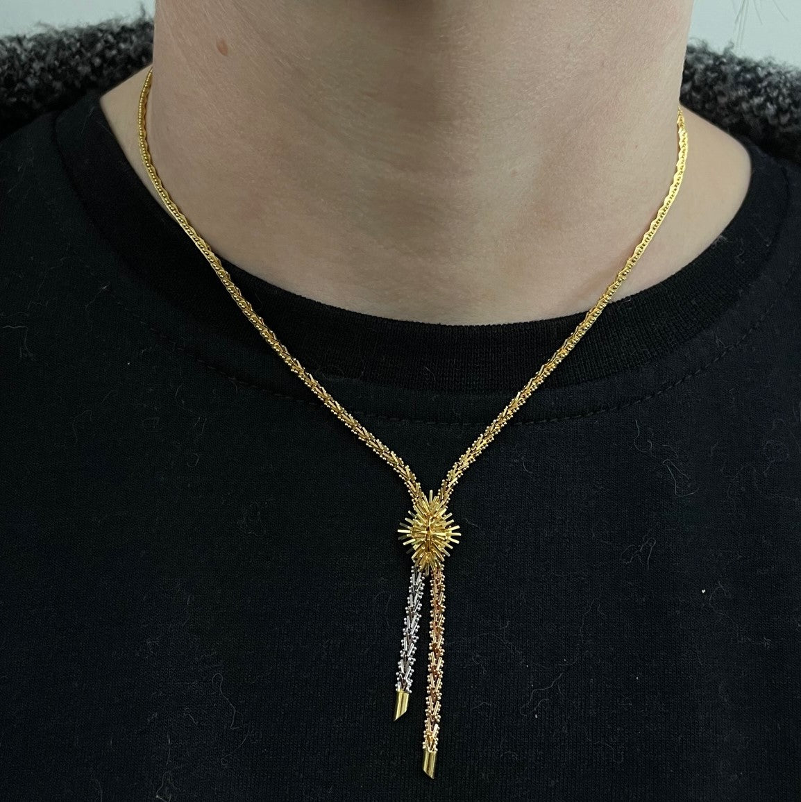 Beaded Mesh Chain | 17"|