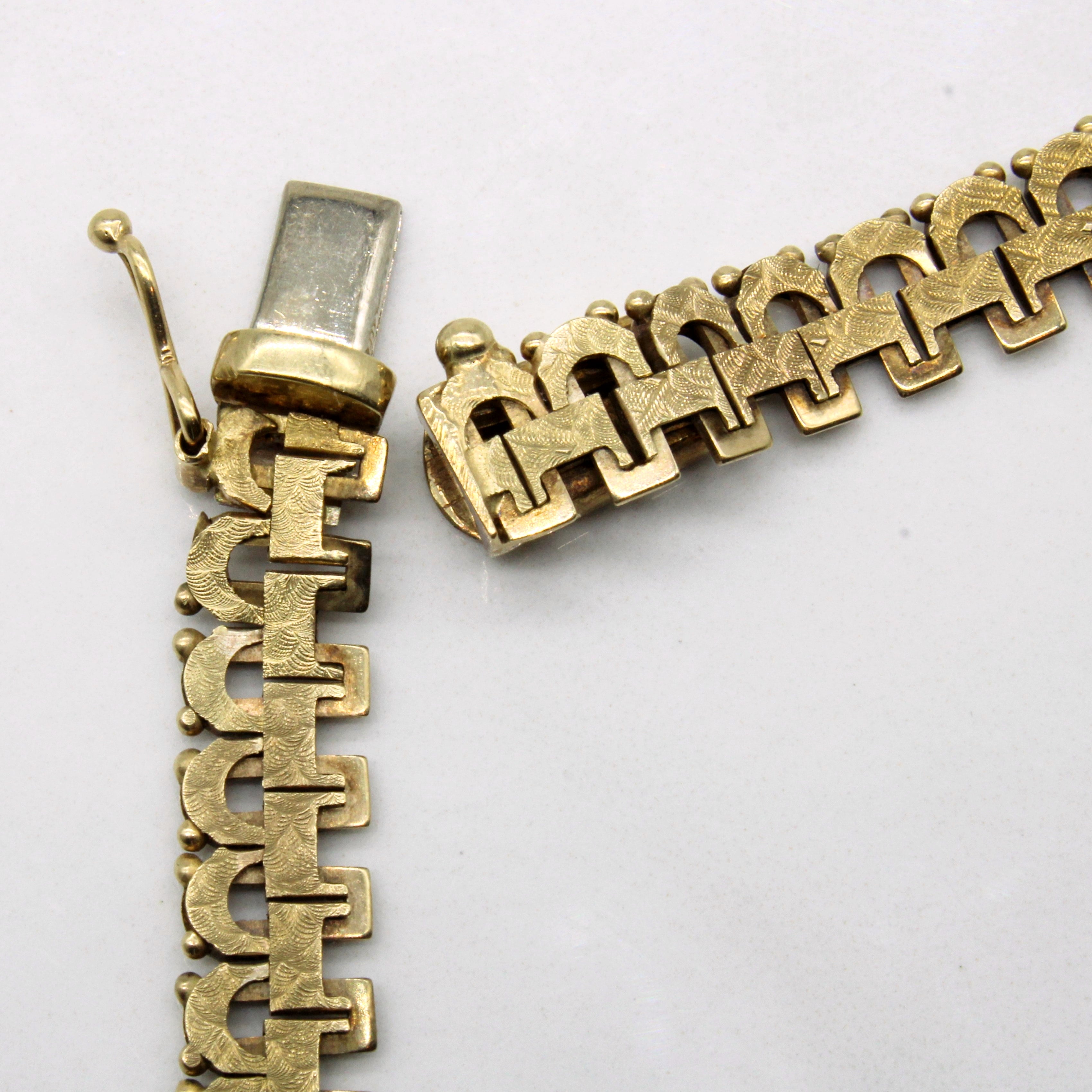 9k Yellow Gold Graduated Necklace | 16" |
