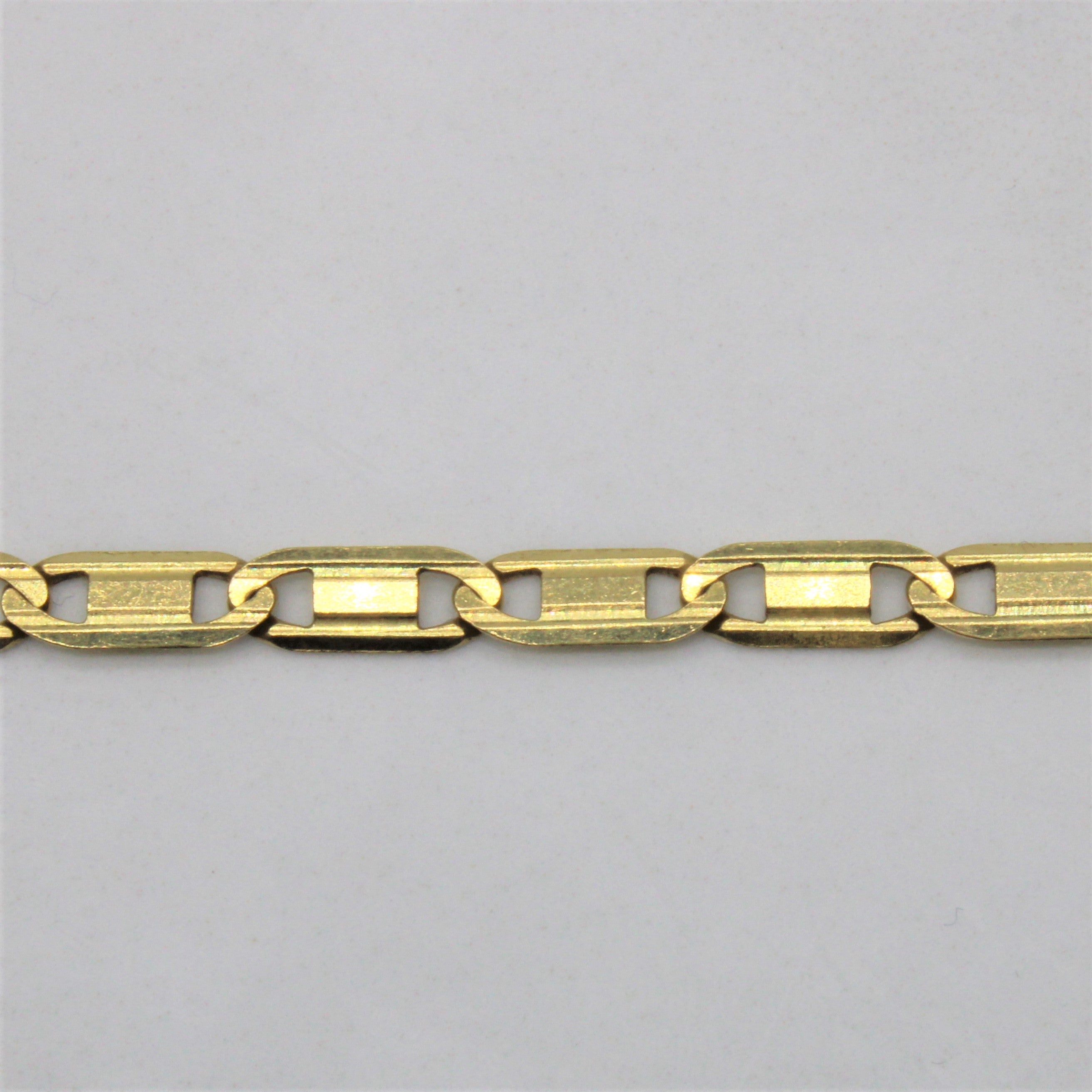 18k Yellow Gold Modified Anchor Chain | 20" |