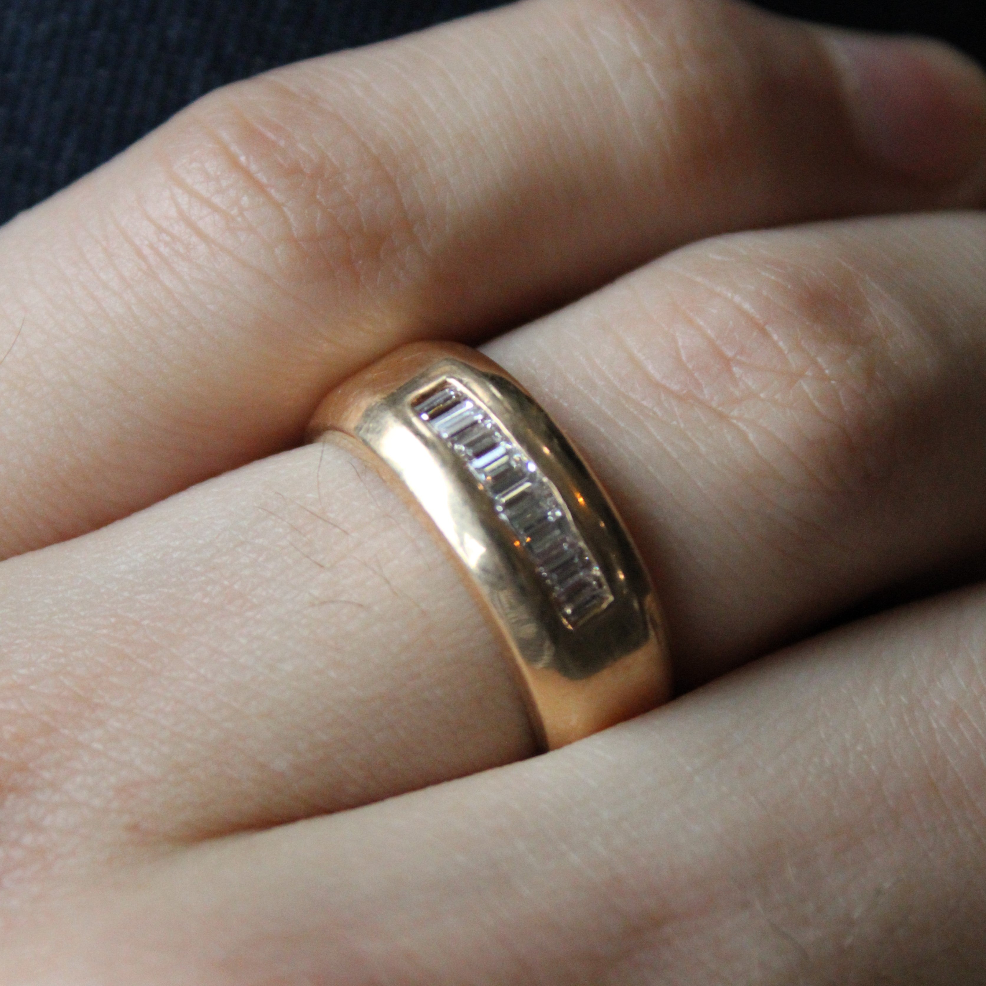 Wide Baguette Diamond Band | 0.36ctw | SZ 8.25 |