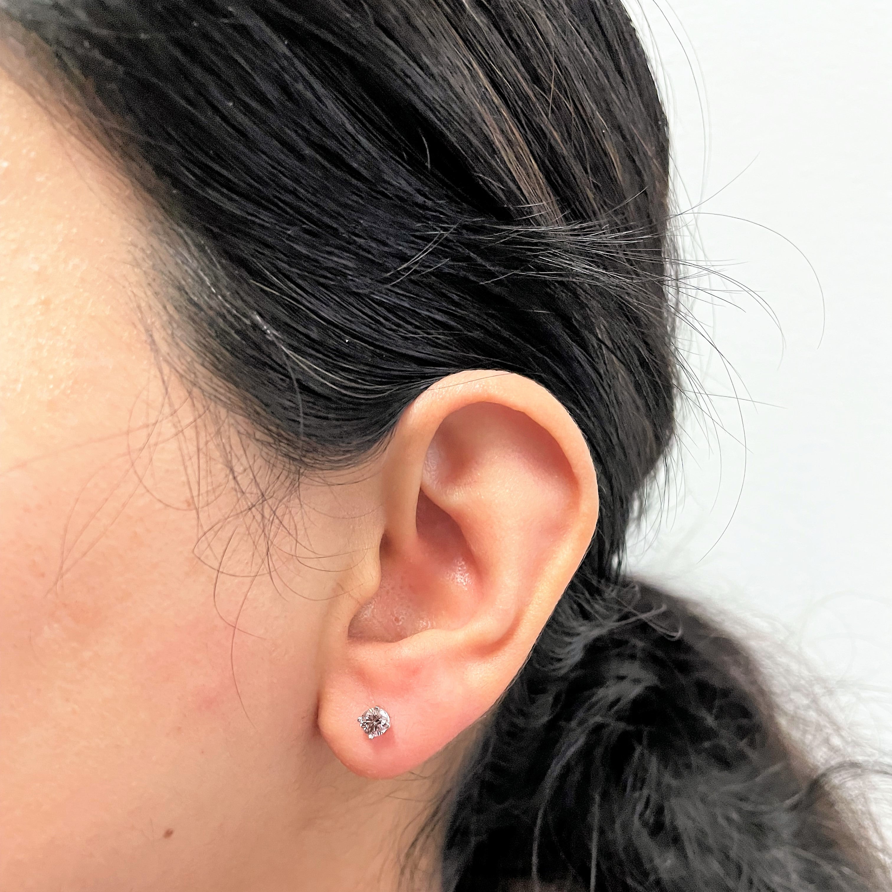 Pink Diamond Stud Earrings | 0.42ctw |