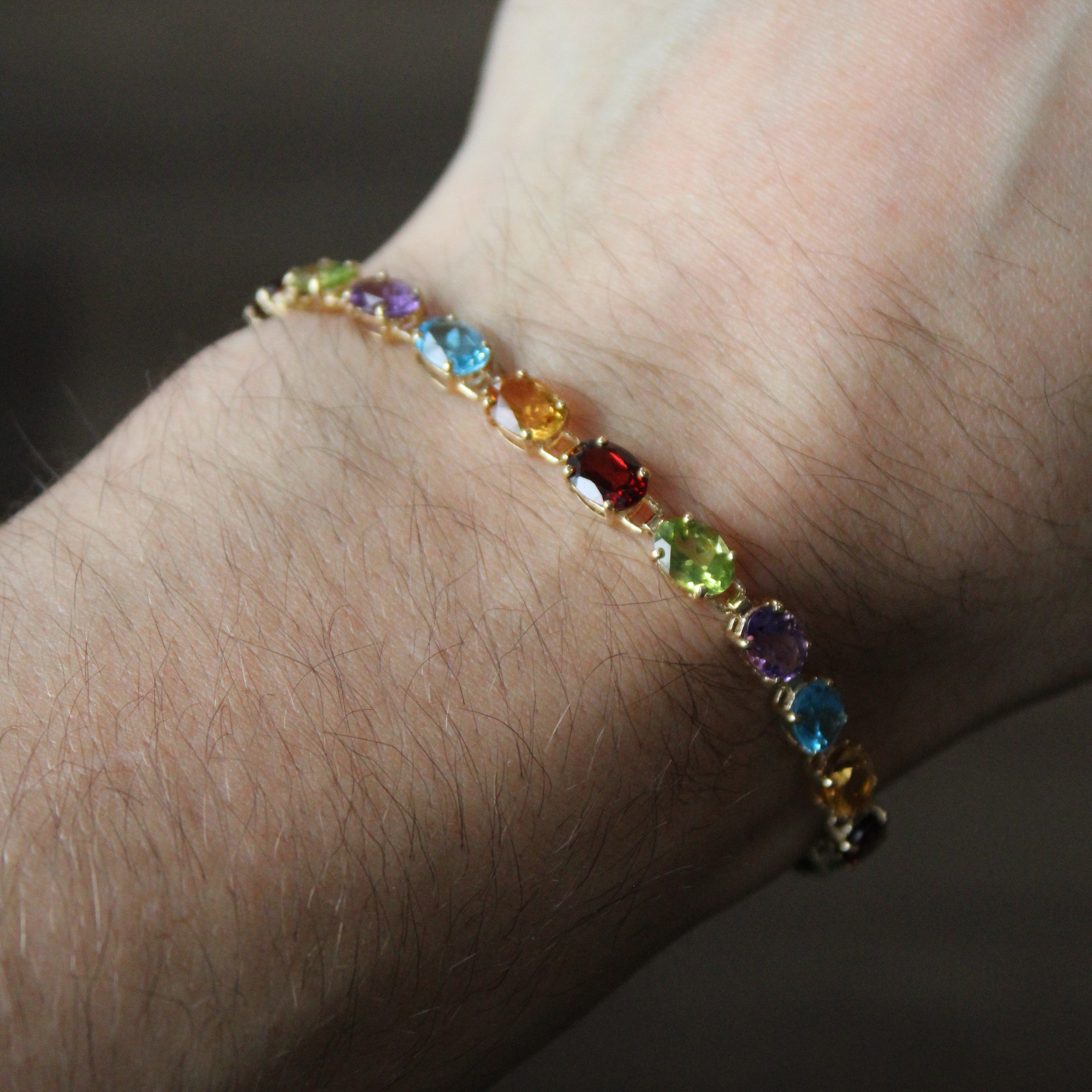 Bracelet de tennis multi-pierres | 14,70 ct | 7,5" |