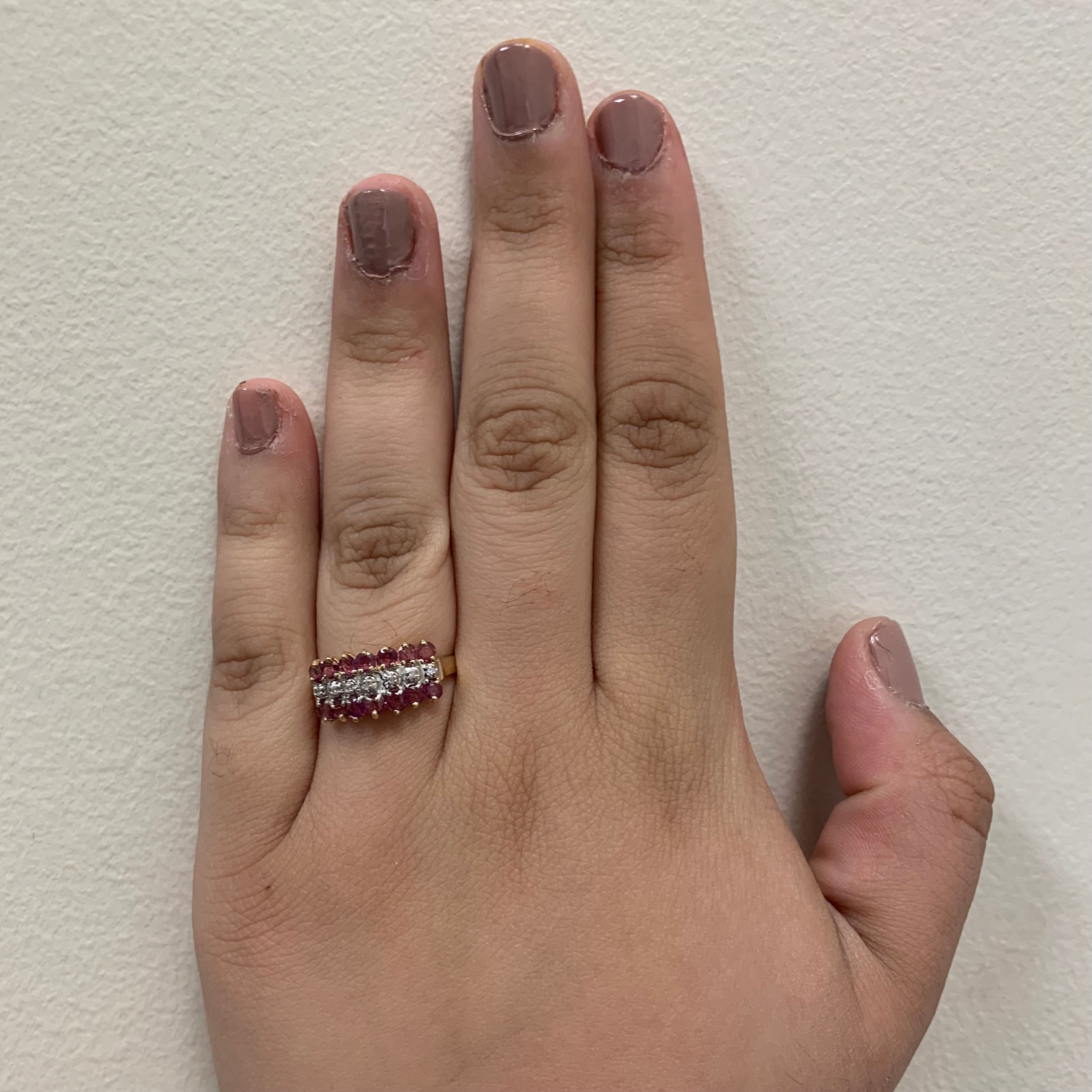 Ruby & Diamond Ring | 1.05ctw, 0.04ctw | SZ 8.75 |