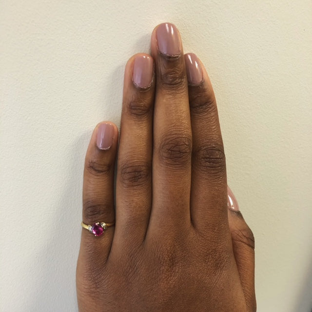 Ruby & Diamond Bypass Ring | 1.12ct, 0.04ctw | SZ 6 |