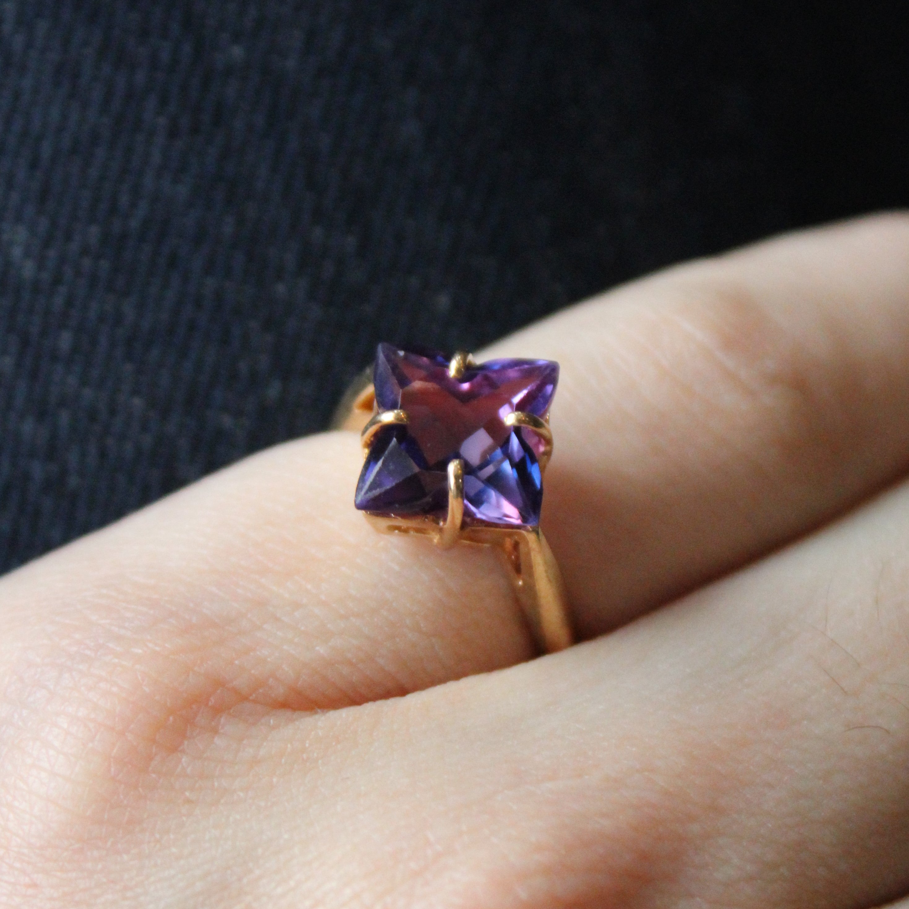 Synthetic Purple Sapphire Cocktail Ring | 3.00ct | SZ 6.25 |