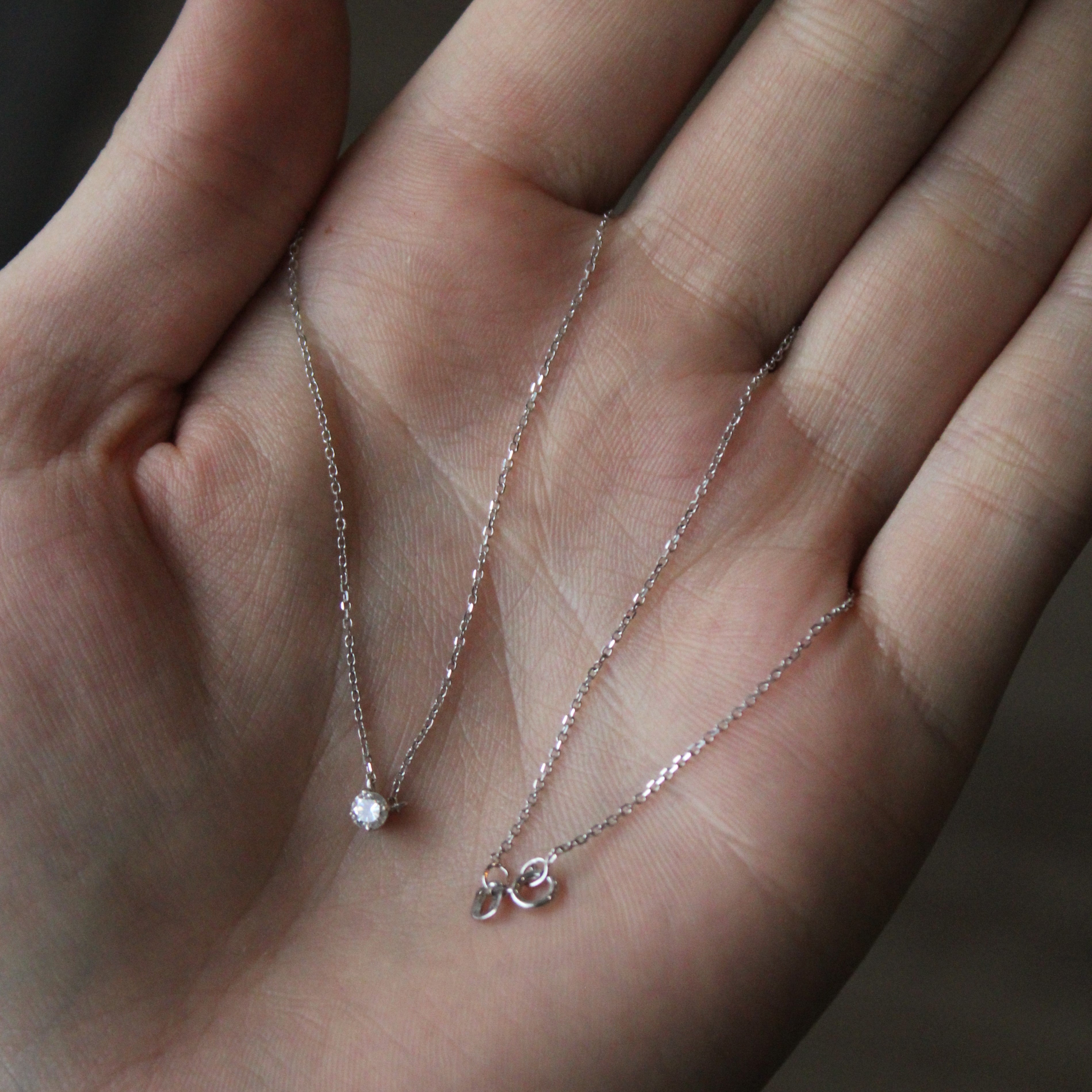 Diamond Pendant Choker Necklace | 0.13ct | 16" |