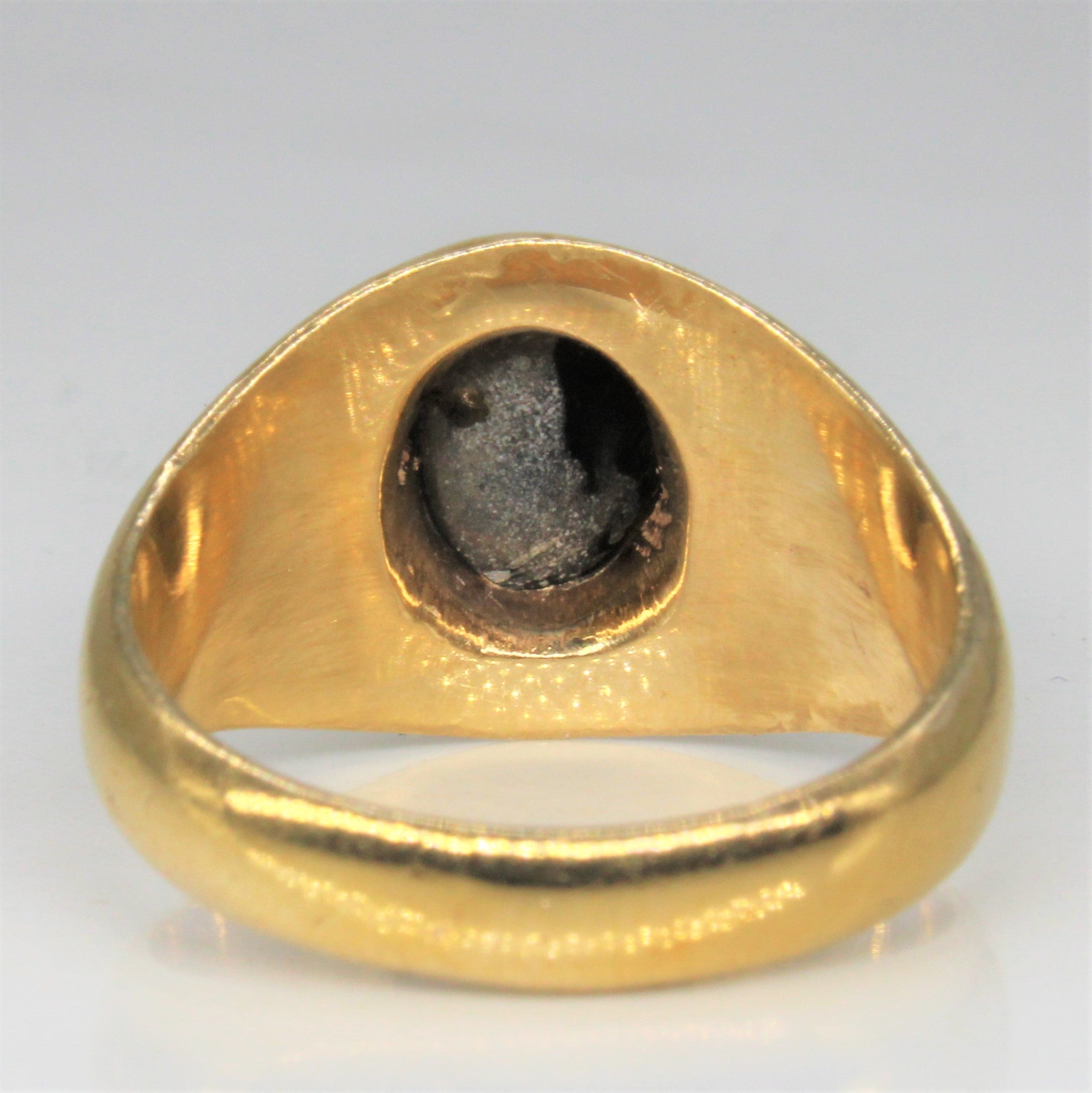 Black Star Sapphire Bezel Set Ring | 1.85ct | SZ 7.75 |