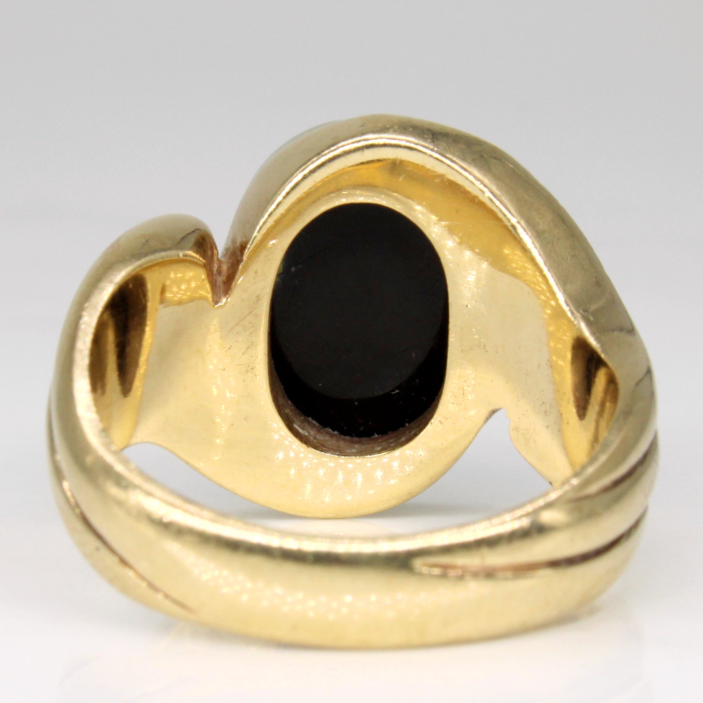 Bypass Onyx Cocktail Ring | 2.10ct | SZ 8.5 |