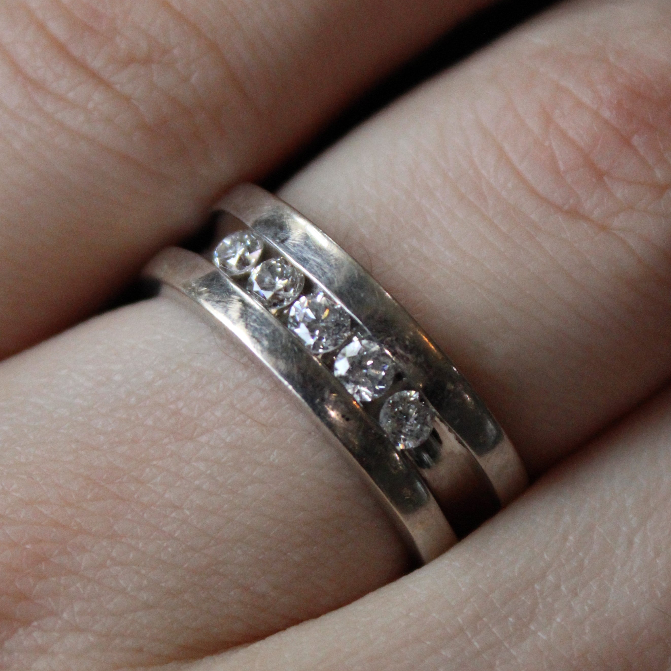 Diamond Channel Set Ring | 0.45ctw | SZ 7.75 |